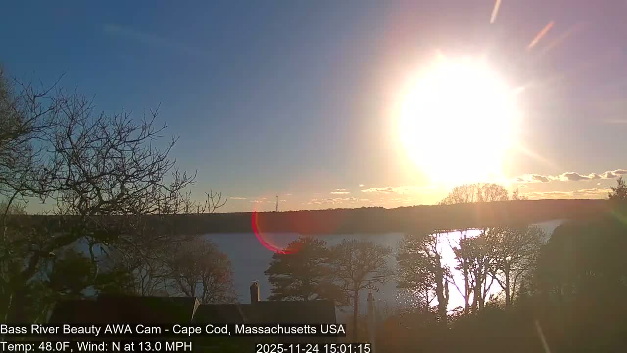 Cape Cod - Bass River, Live Cam - Yarmouth, Massachusetts, USA
