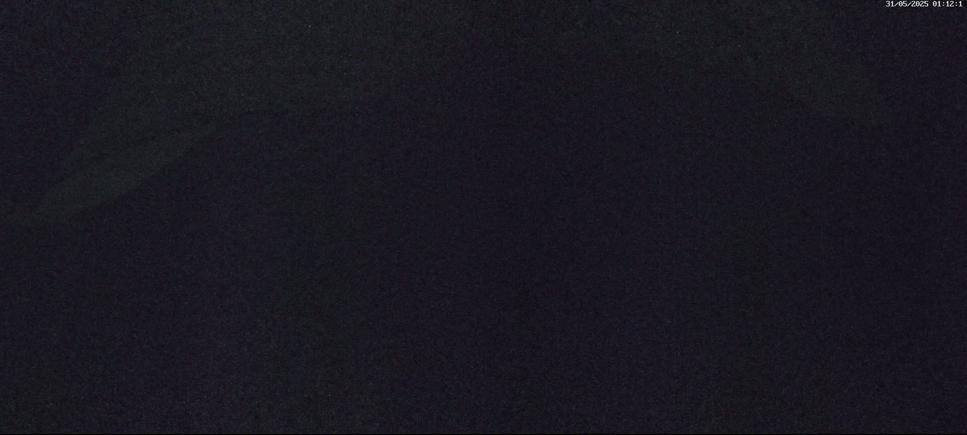 The image shows a dark, grainy surface at night.