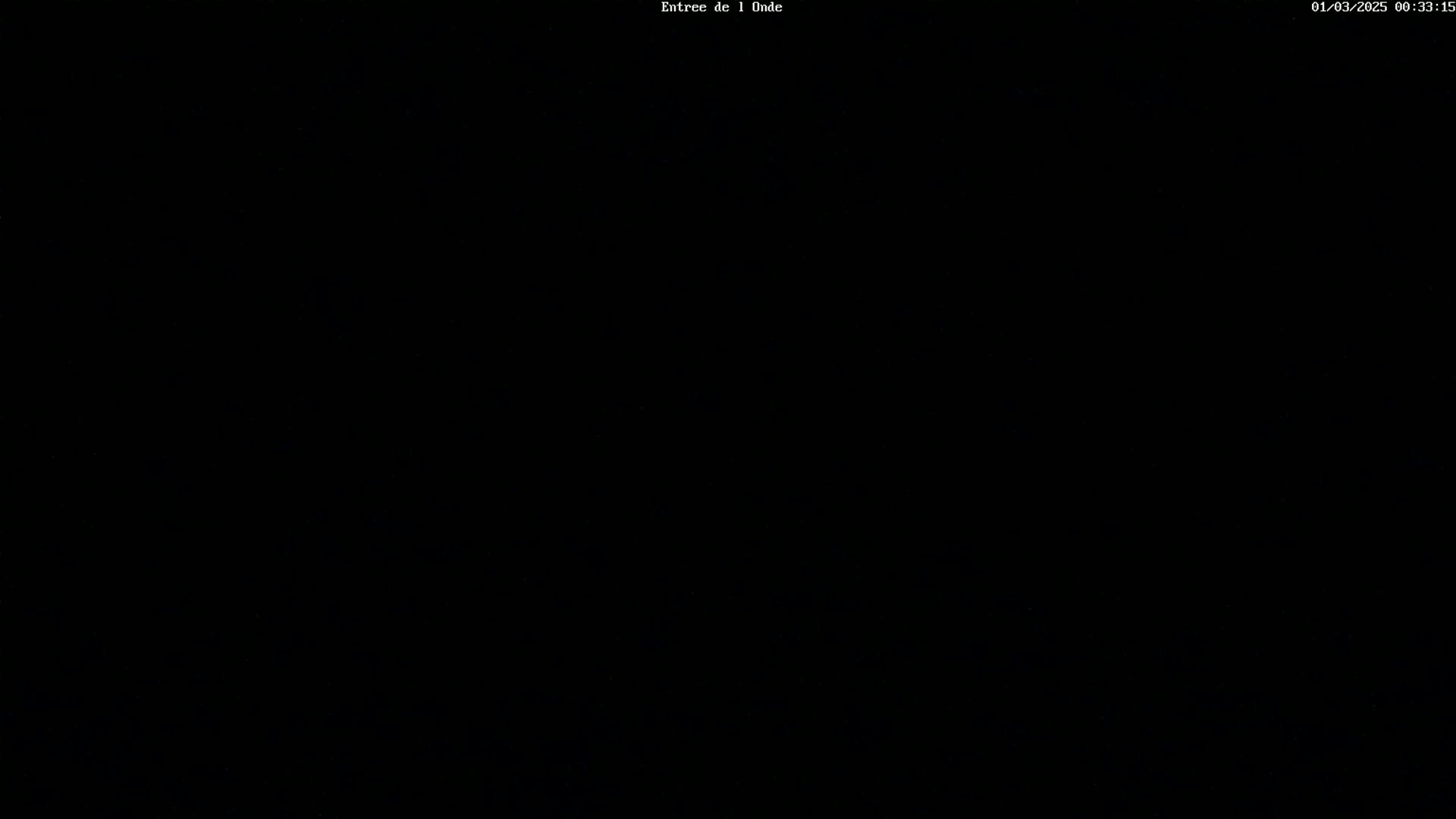 The image is completely black.