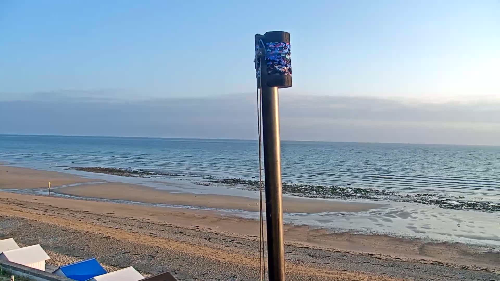 Plage de Langrune-sur-Mer Beach Live Cam - Caen, Calvados, Normandie, France