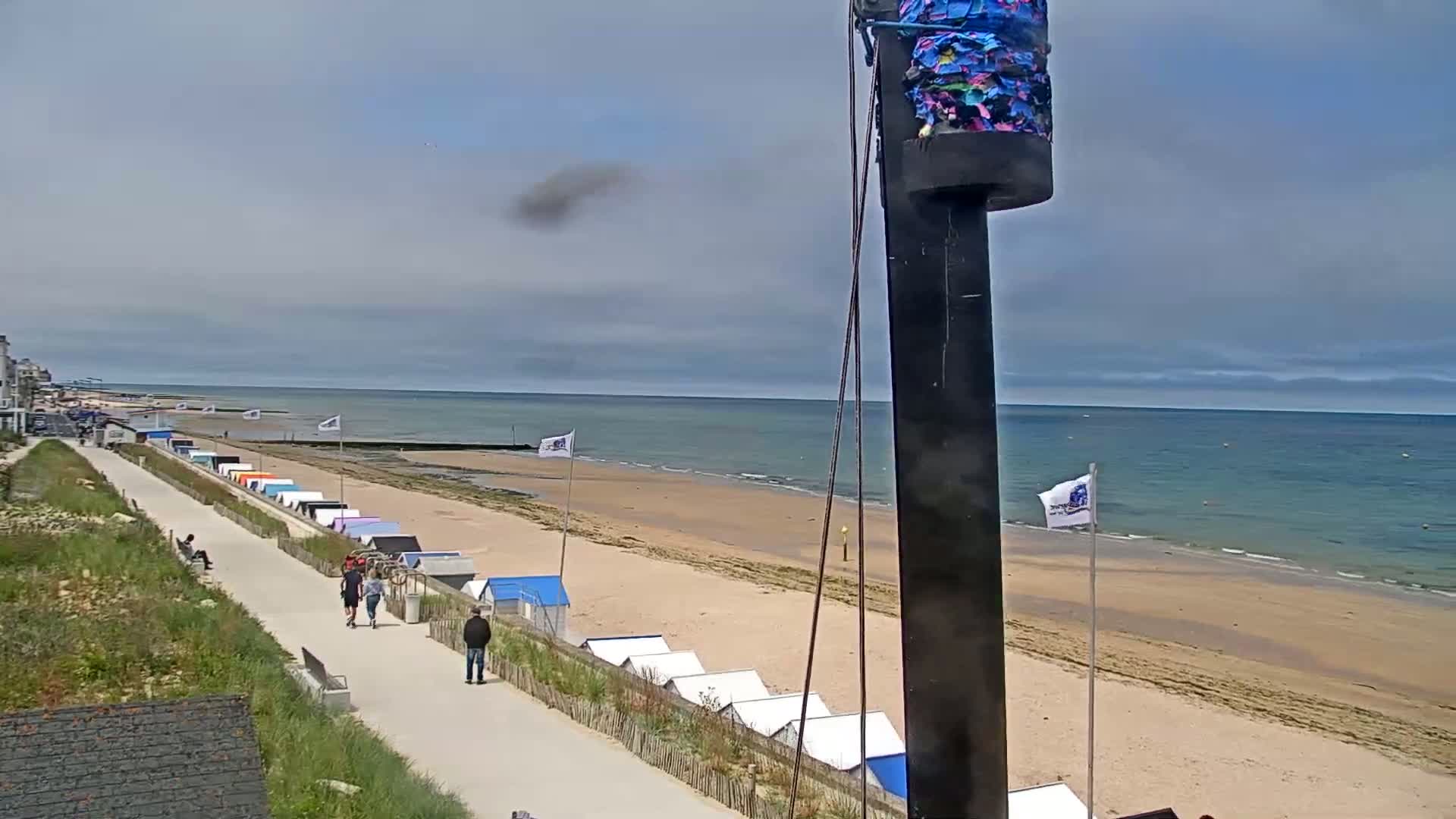 Plage de Langrune-sur-Mer Beach Live Cam - Caen, Calvados, Normandie, France