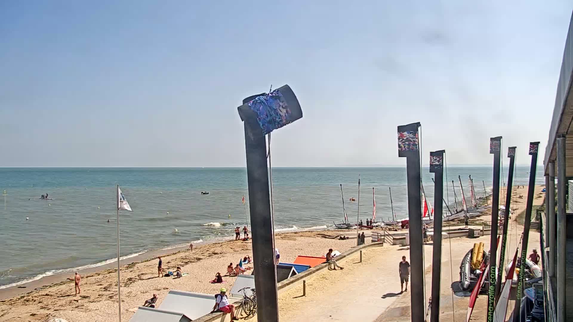 Plage de Langrune-sur-Mer Beach Live Cam - Caen, Calvados, Normandie, France