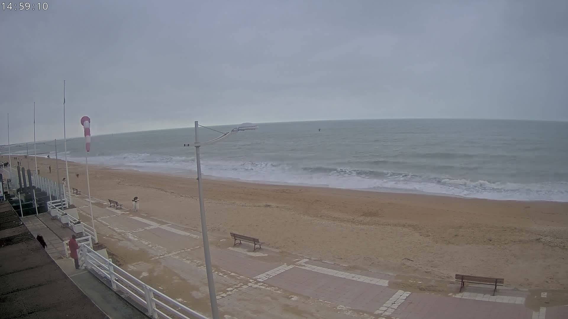 Plage de Houlgate Beach Live Cam - Lisieux, Calvados, Normandie, France