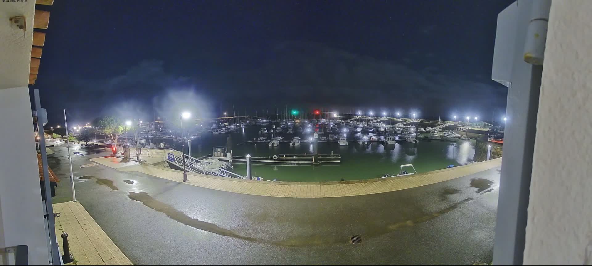 Noirmoutier, L'Herbaudiere Marine Live Cam - Les Sables-d'Olonne, Vendee, Pays de la Loire, France