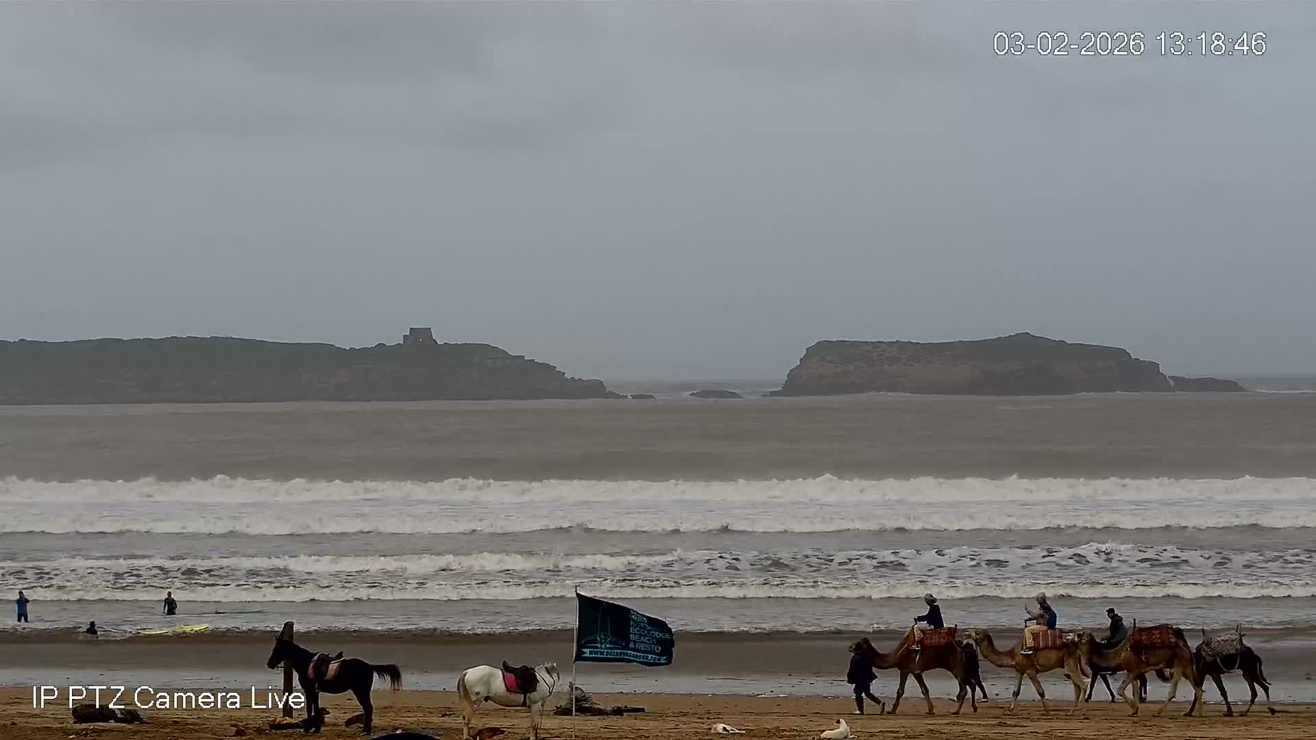 Essaouira- Suweyr, Plage Targathe Beach Live Cam - Essaouira, Safi, Marrakesh-Safi, Morocco