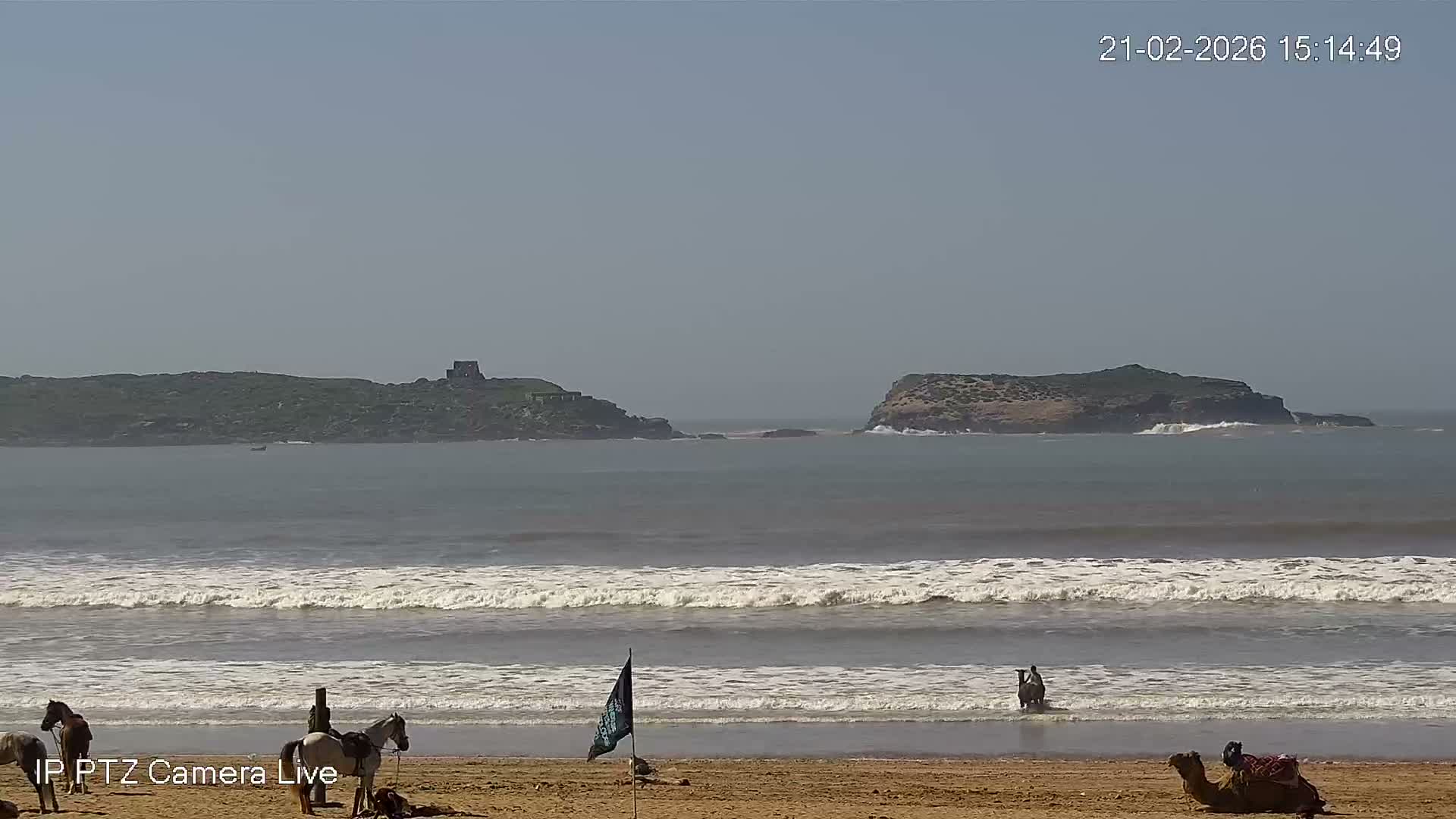 Essaouira- Suweyr, Plage Targathe Beach Live Cam - Essaouira, Safi, Marrakesh-Safi, Morocco