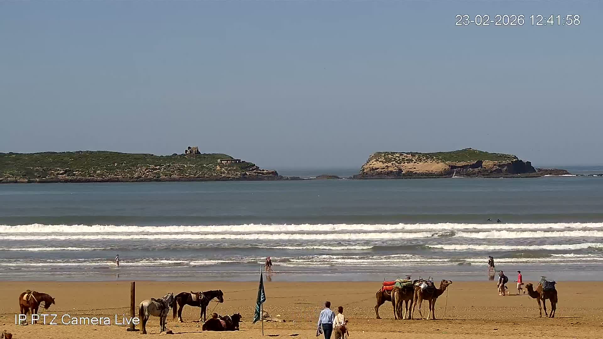 Essaouira- Suweyr, Plage Targathe Beach Live Cam - Essaouira, Safi, Marrakesh-Safi, Morocco