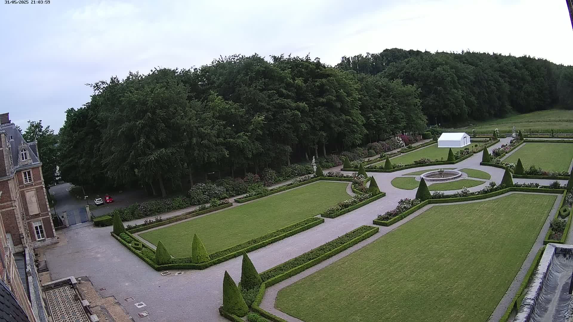 Saint-Omer- Jardin à la française (French Garden) Live Cam - Saint-Omer, Pas-de-Calais, Hauts-de-France, France