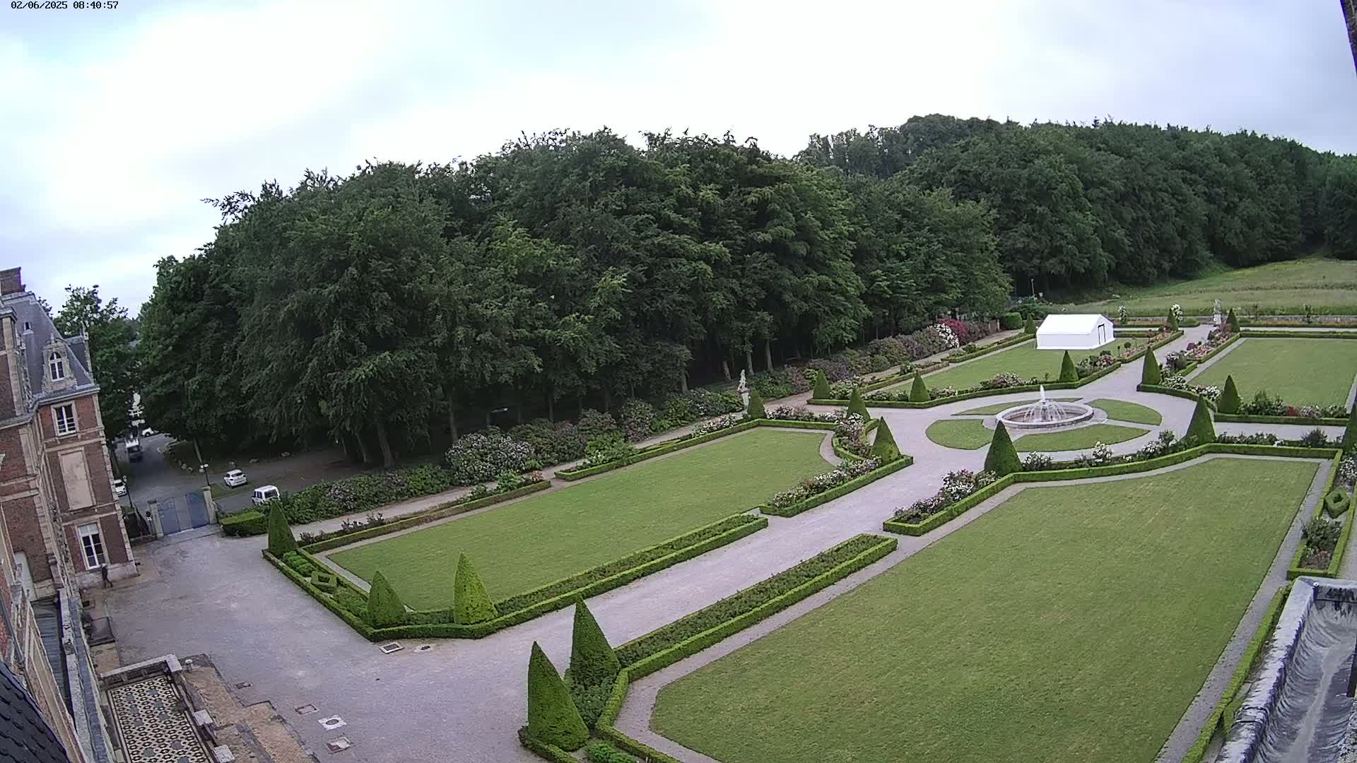Saint-Omer- Jardin à la française (French Garden) Live Cam - Saint-Omer, Pas-de-Calais, Hauts-de-France, France
