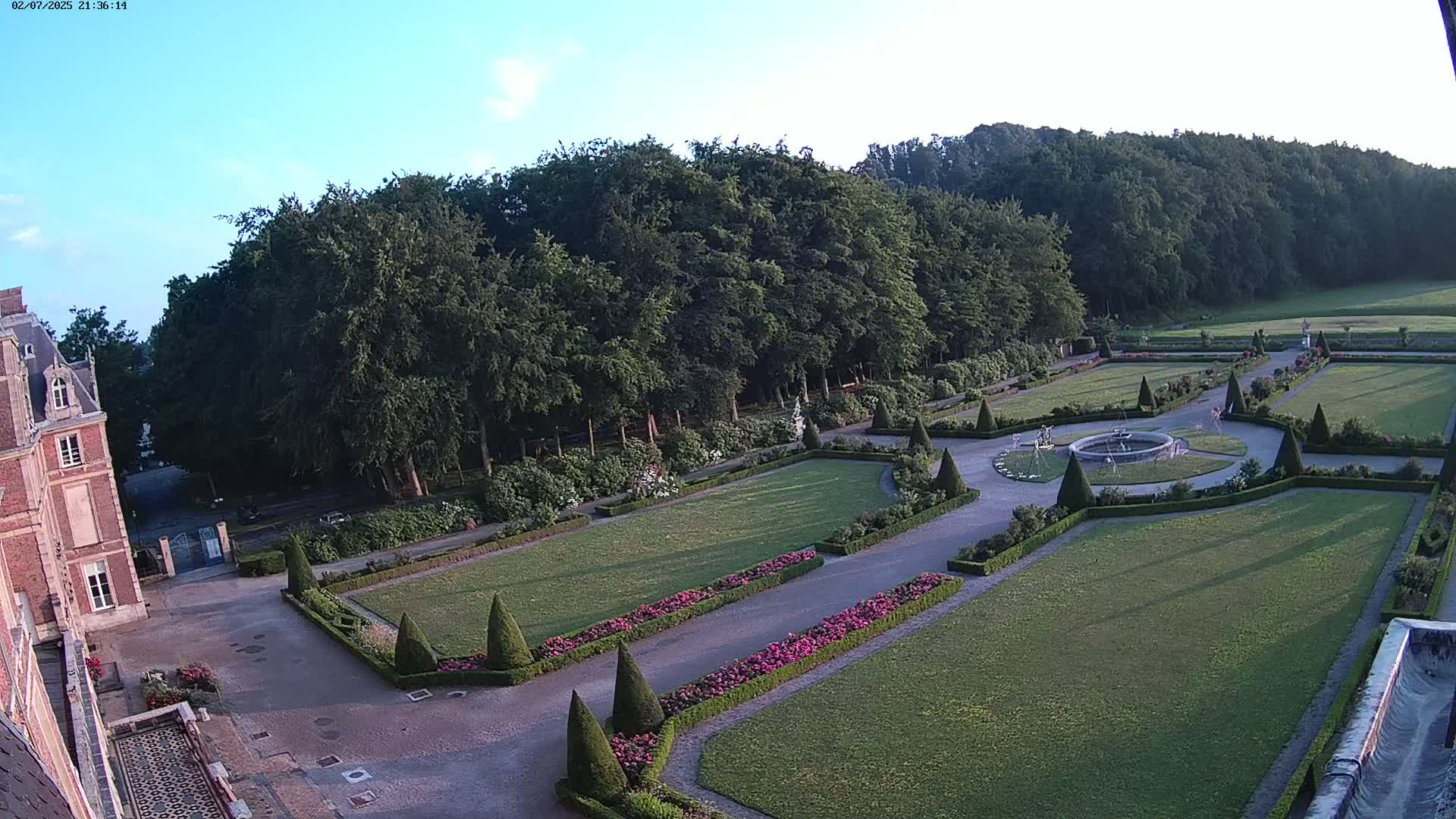 Saint-Omer- Jardin à la française (French Garden) Live Cam - Saint-Omer, Pas-de-Calais, Hauts-de-France, France