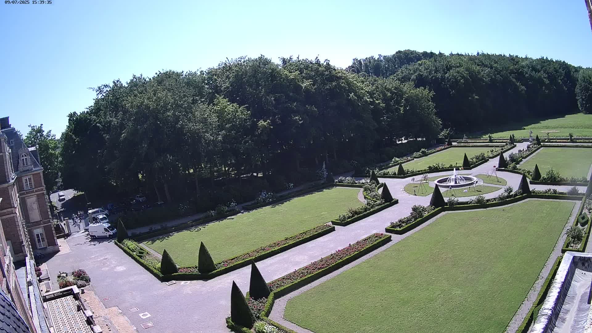 Saint-Omer- Jardin à la française (French Garden) Live Cam - Saint-Omer, Pas-de-Calais, Hauts-de-France, France