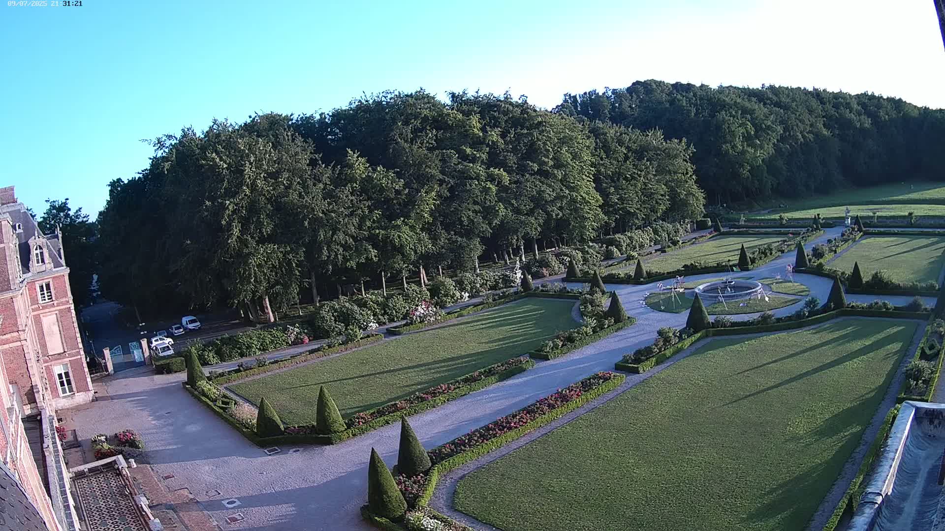 Saint-Omer- Jardin à la française (French Garden) Live Cam - Saint-Omer, Pas-de-Calais, Hauts-de-France, France