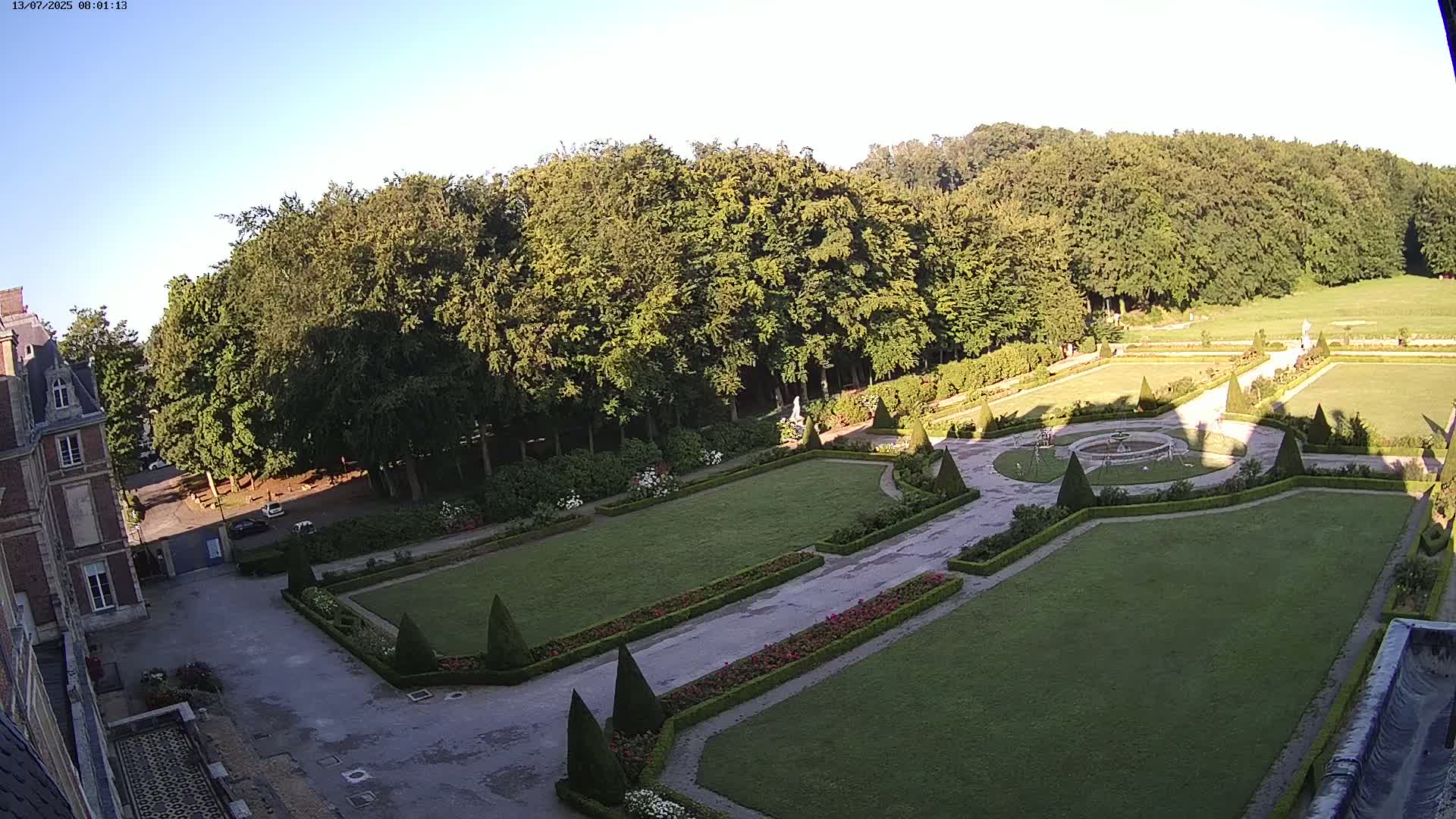 Saint-Omer- Jardin à la française (French Garden) Live Cam - Saint-Omer, Pas-de-Calais, Hauts-de-France, France