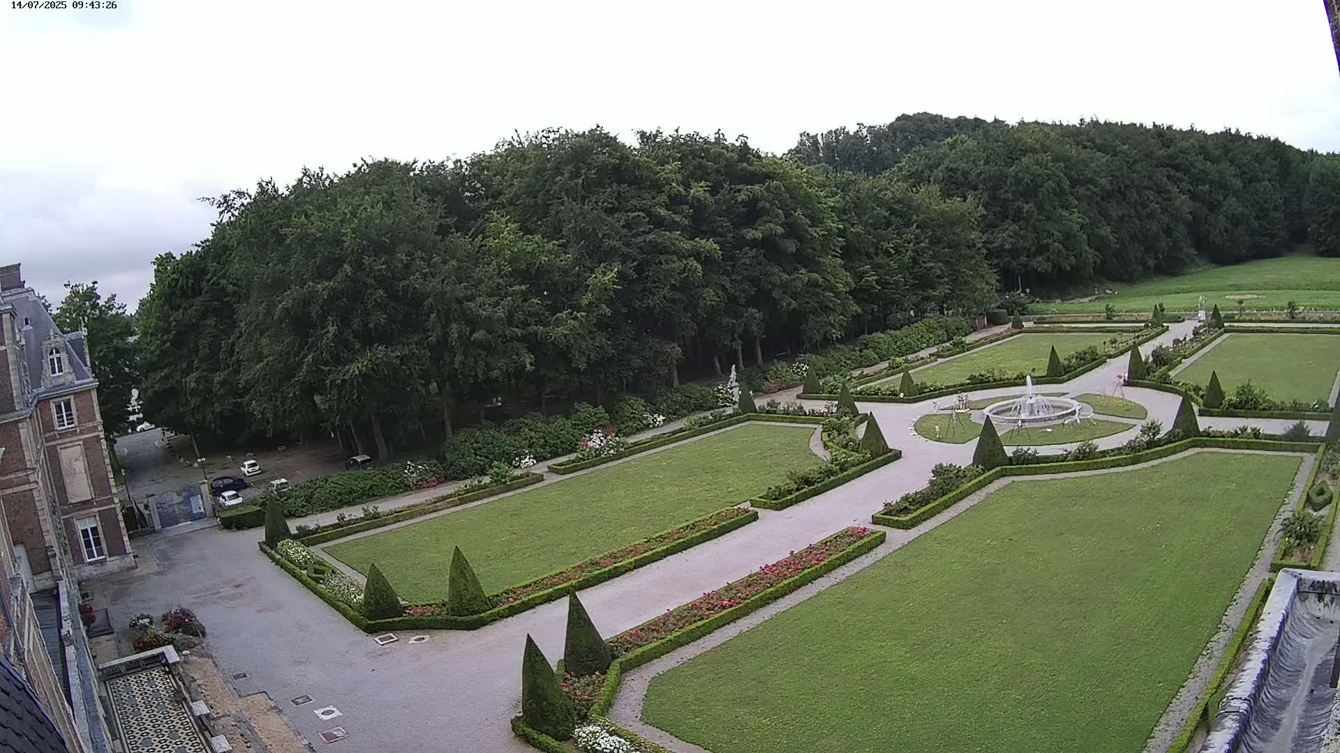 Saint-Omer- Jardin à la française (French Garden) Live Cam - Saint-Omer, Pas-de-Calais, Hauts-de-France, France