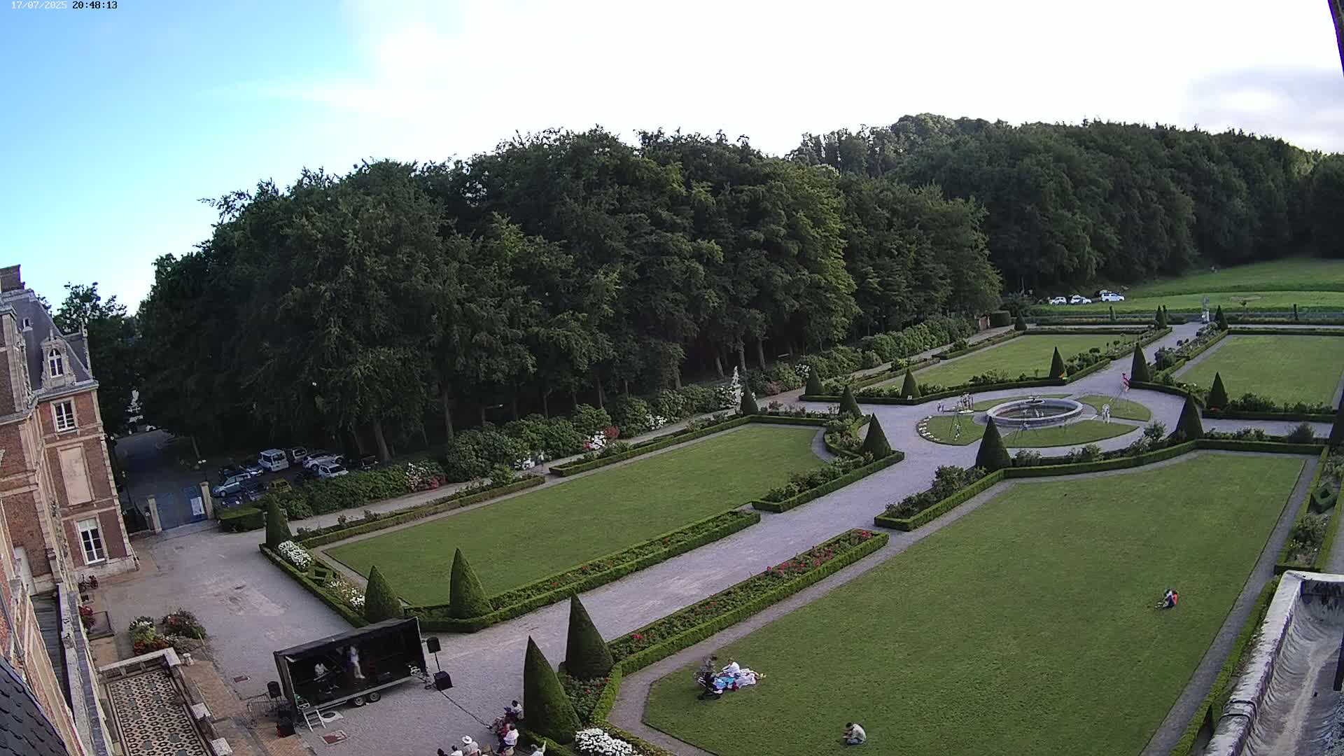 Saint-Omer- Jardin à la française (French Garden) Live Cam - Saint-Omer, Pas-de-Calais, Hauts-de-France, France