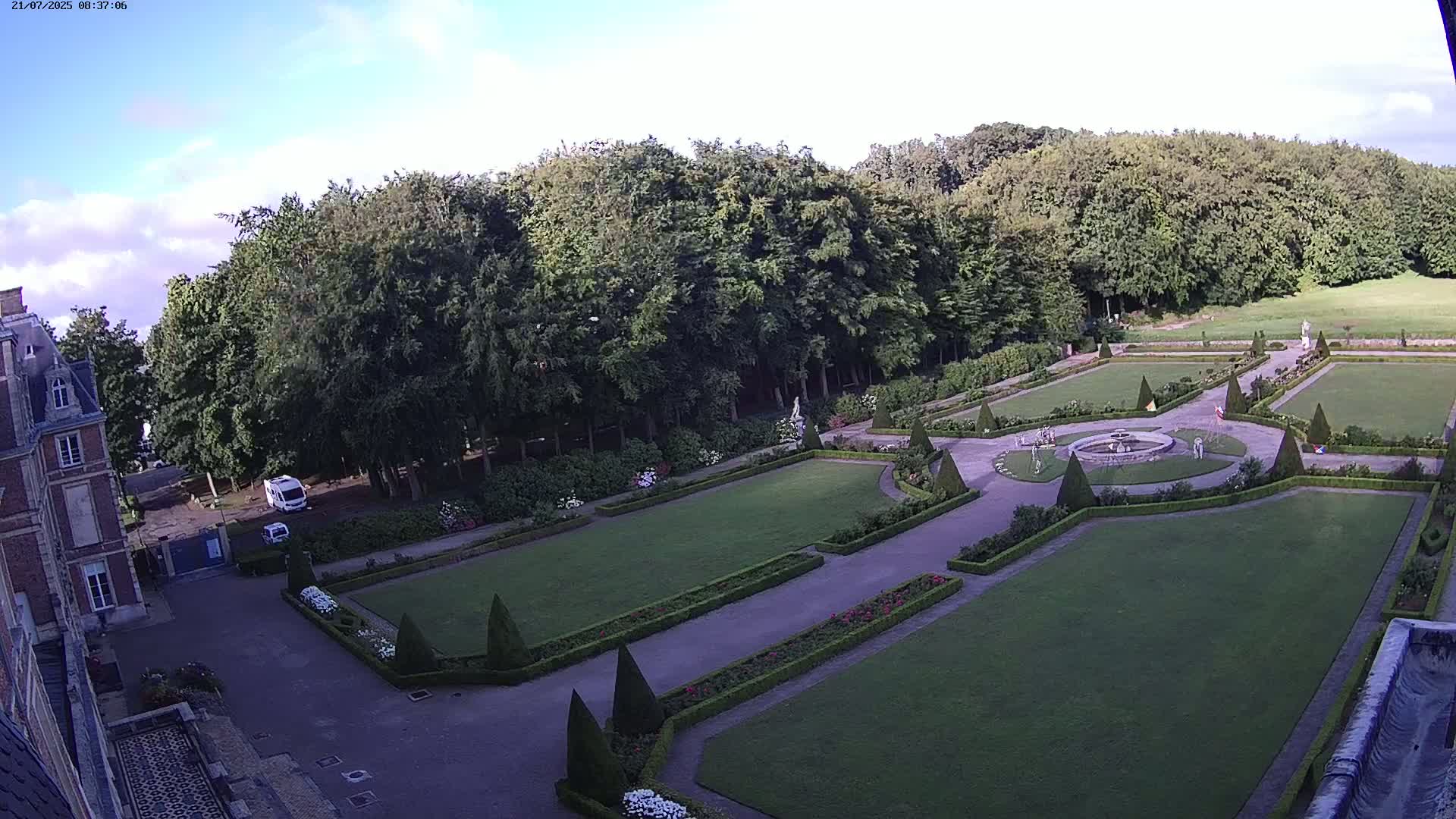 Saint-Omer- Jardin à la française (French Garden) Live Cam - Saint-Omer, Pas-de-Calais, Hauts-de-France, France