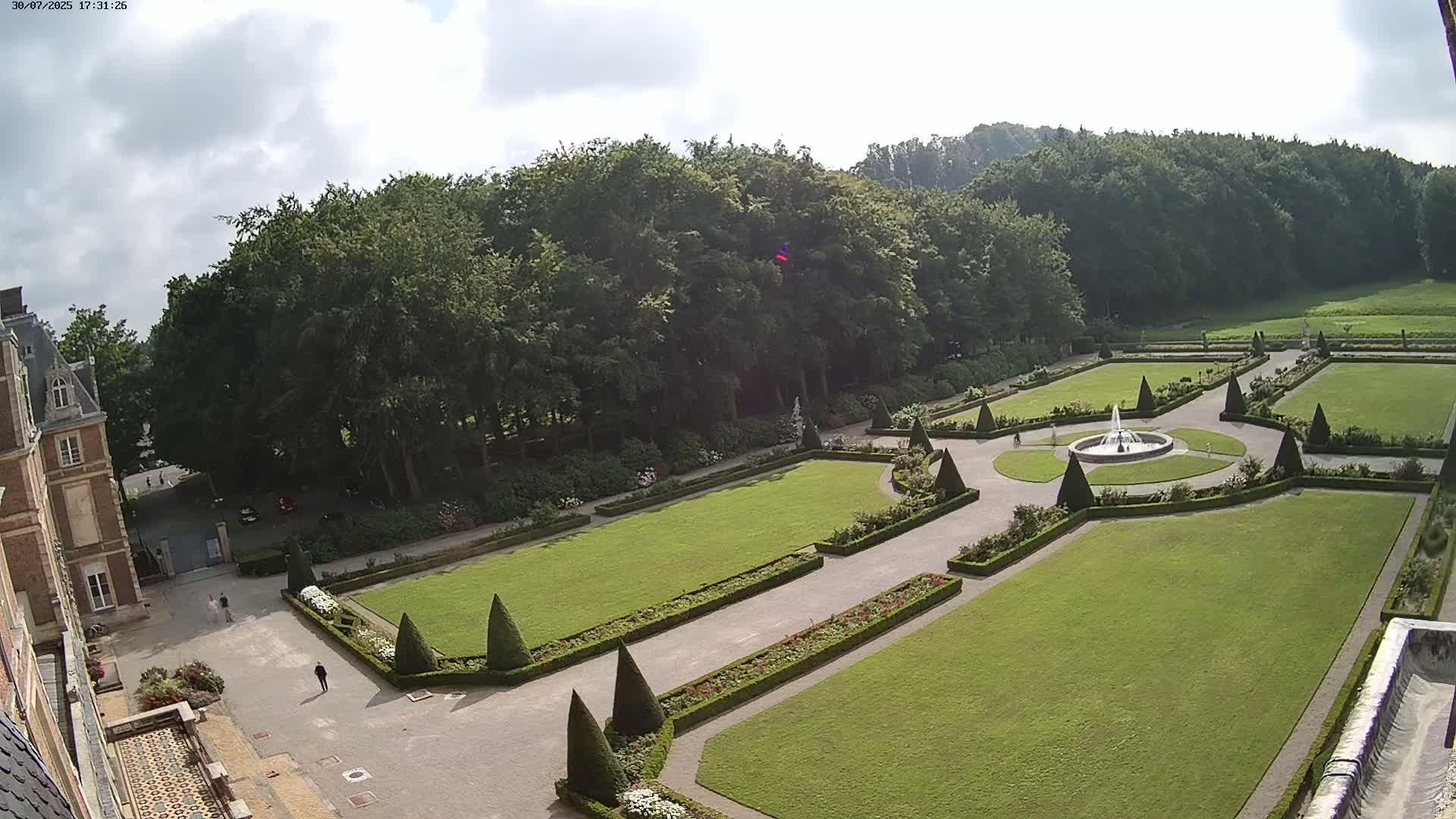 Saint-Omer- Jardin à la française (French Garden) Live Cam - Saint-Omer, Pas-de-Calais, Hauts-de-France, France
