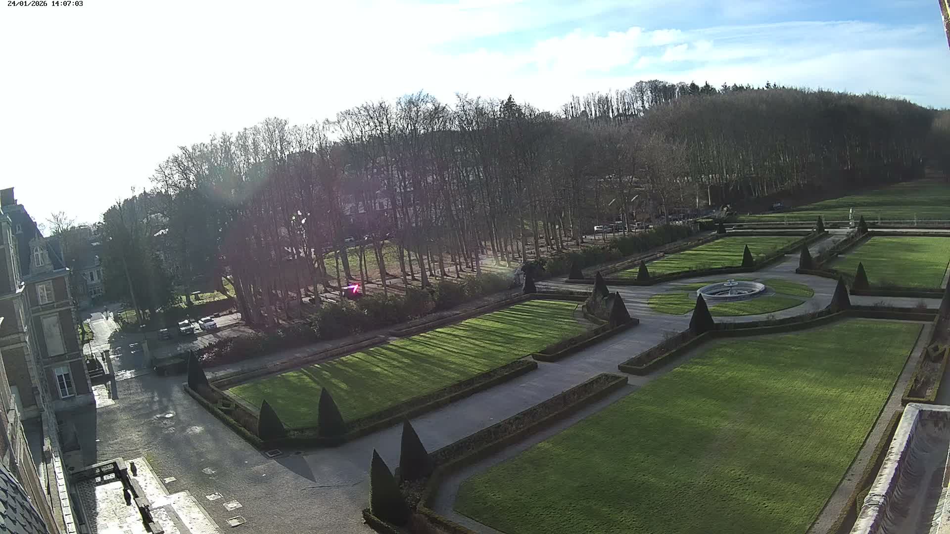 Saint-Omer- Jardin à la française (French Garden) Live Cam - Saint-Omer, Pas-de-Calais, Hauts-de-France, France