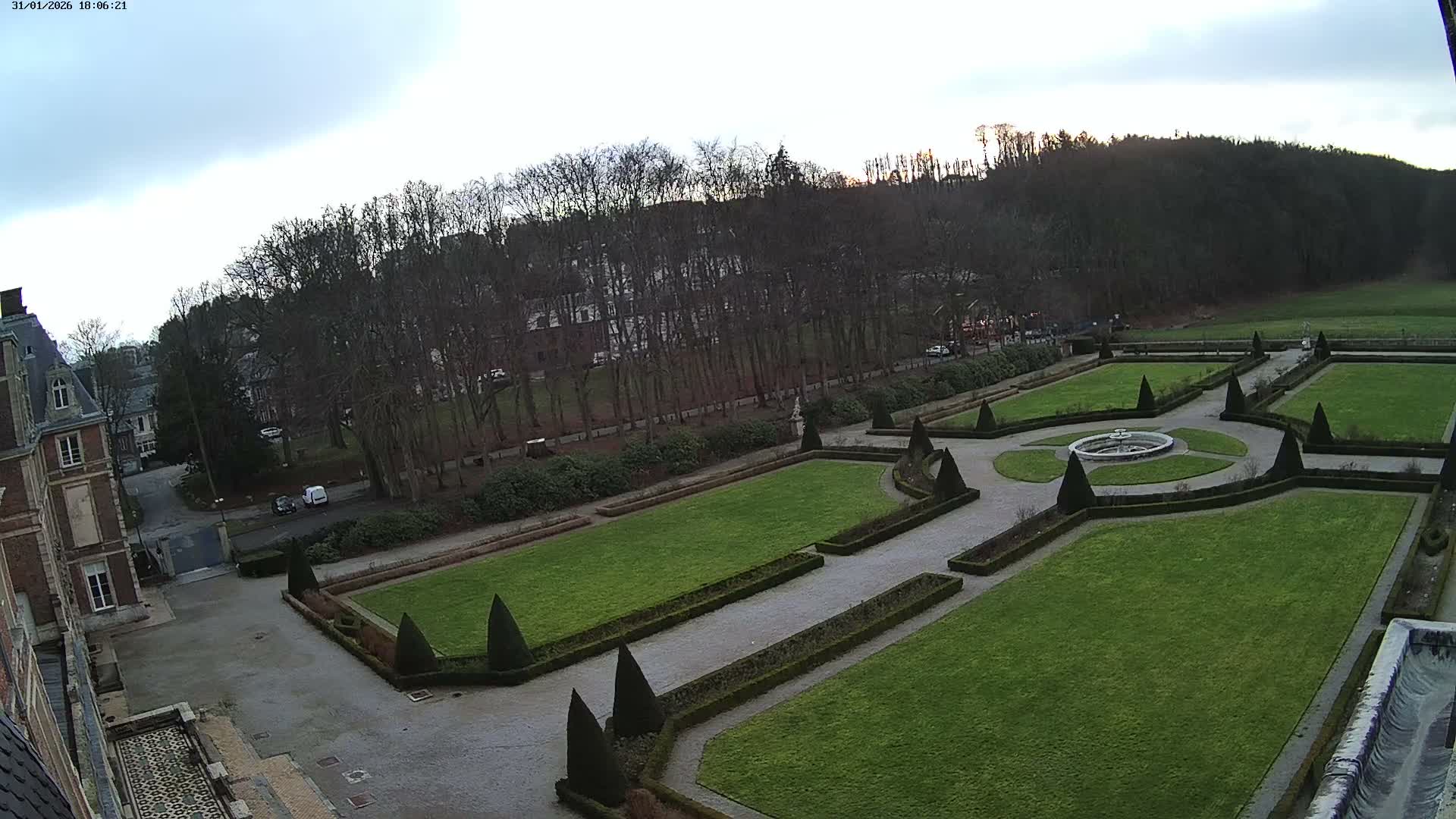 Saint-Omer- Jardin à la française (French Garden) Live Cam - Saint-Omer, Pas-de-Calais, Hauts-de-France, France