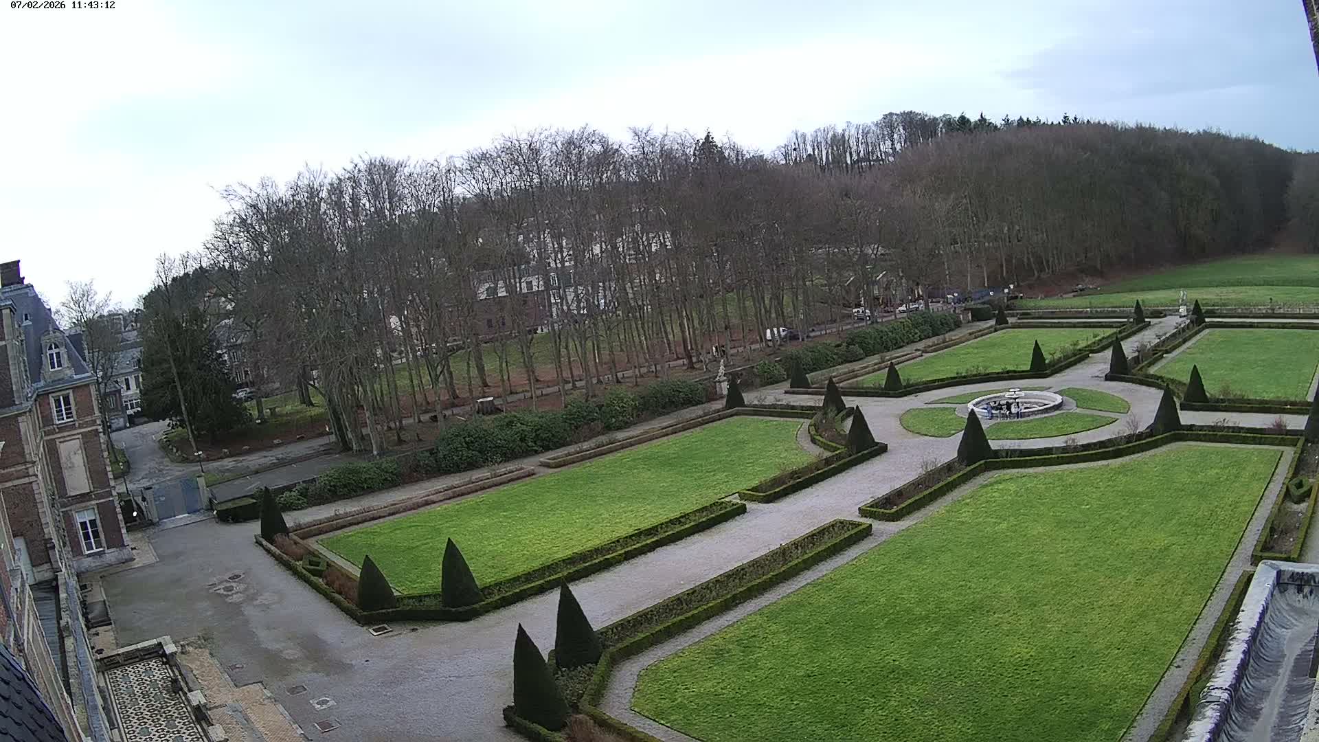 Saint-Omer- Jardin à la française (French Garden) Live Cam - Saint-Omer, Pas-de-Calais, Hauts-de-France, France