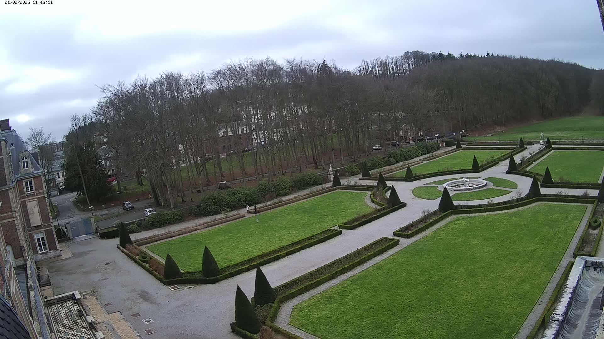 Saint-Omer- Jardin à la française (French Garden) Live Cam - Saint-Omer, Pas-de-Calais, Hauts-de-France, France