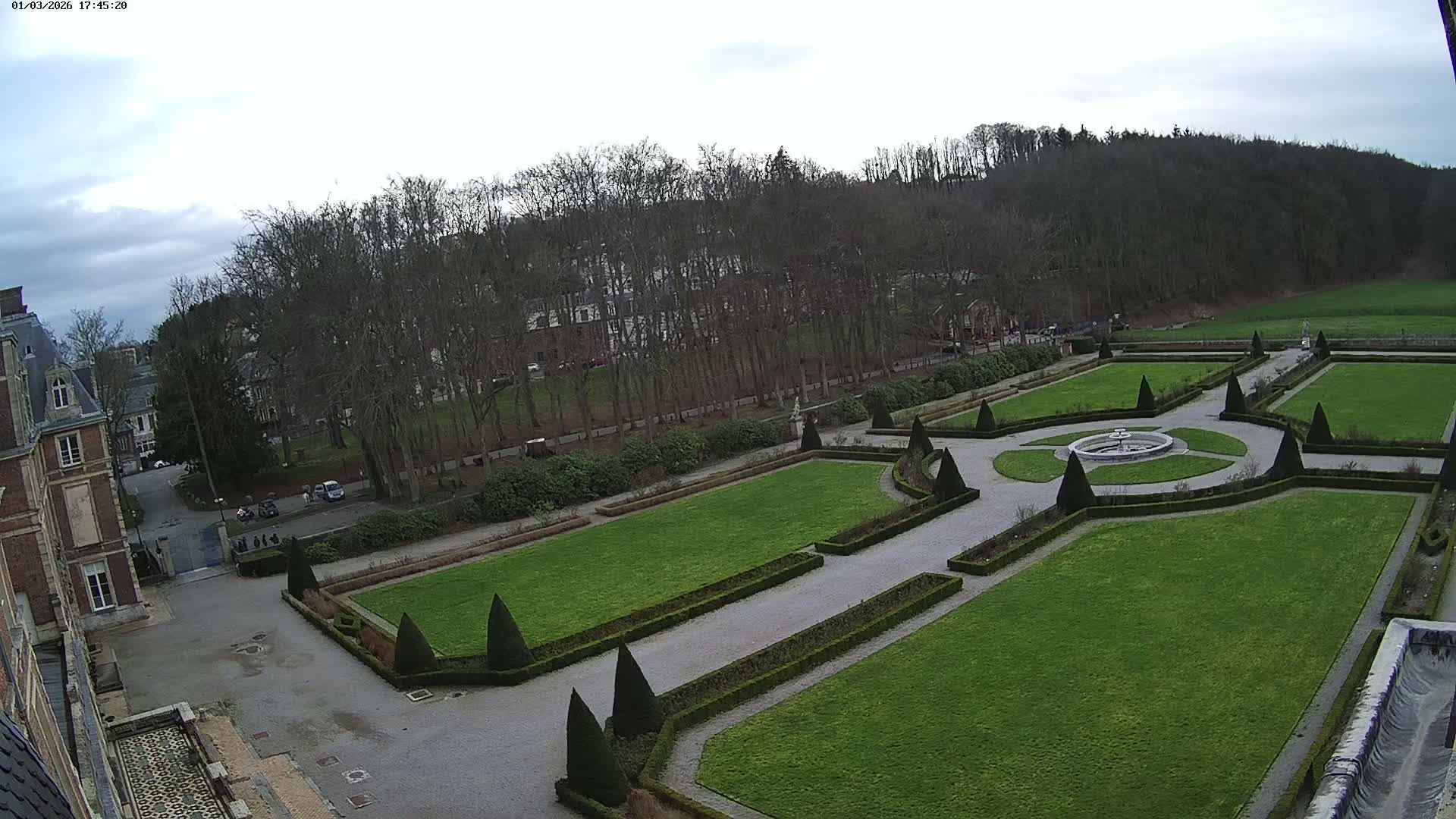 Saint-Omer- Jardin à la française (French Garden) Live Cam - Saint-Omer, Pas-de-Calais, Hauts-de-France, France