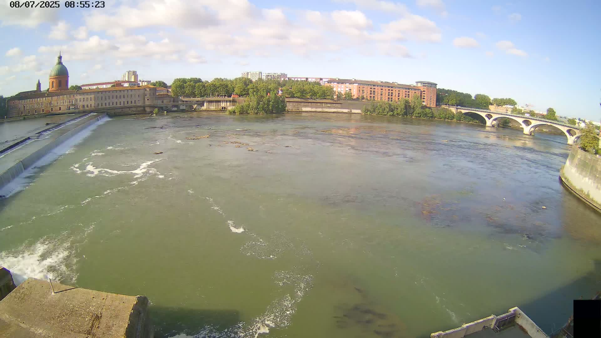 Toulouse City & Garonne River Live Cam - Toulouse, Haute-Garonne, Occitanie, France