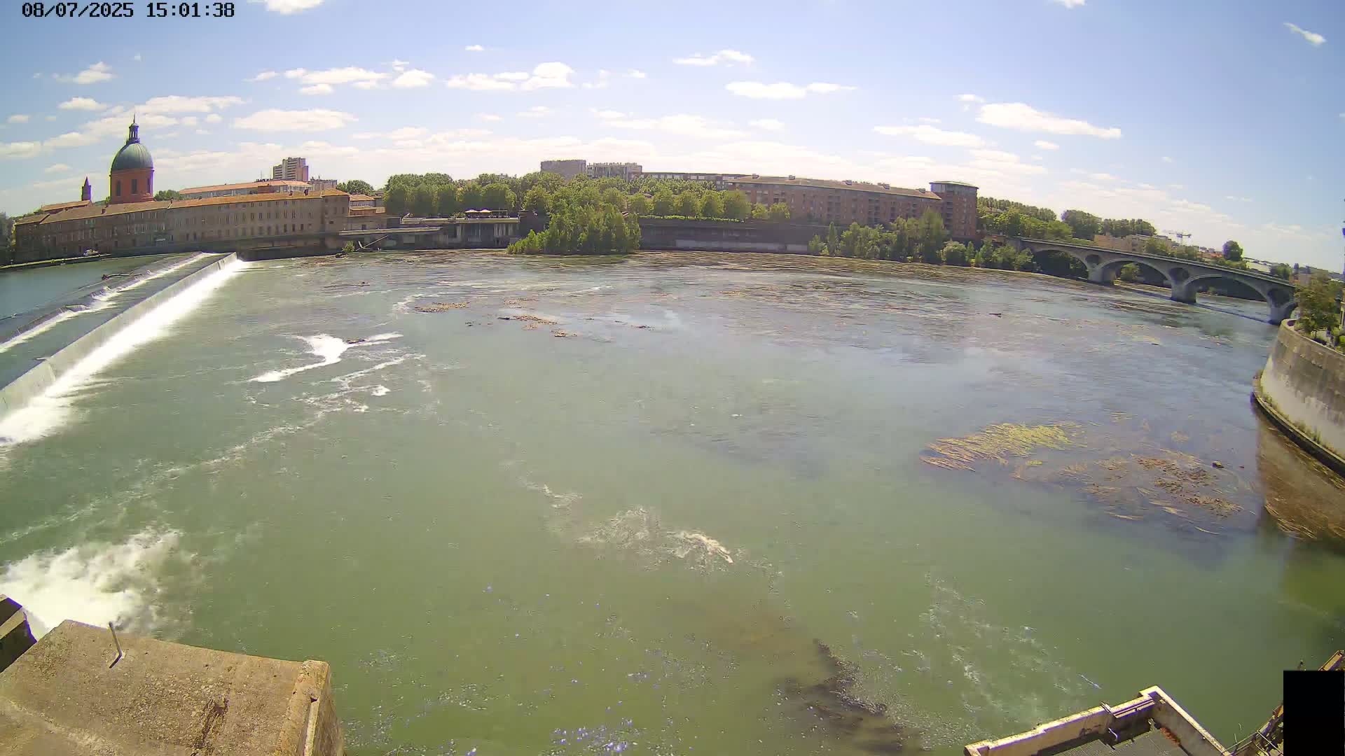 Toulouse City & Garonne River Live Cam - Toulouse, Haute-Garonne, Occitanie, France