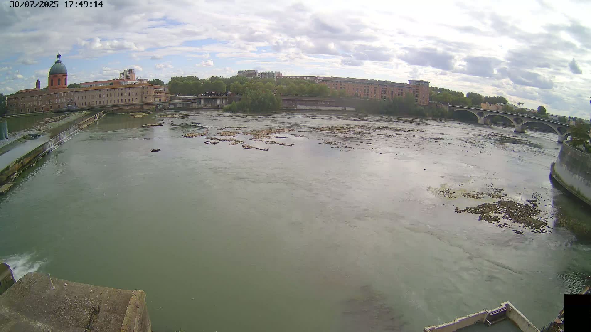 Toulouse City & Garonne River Live Cam - Toulouse, Haute-Garonne, Occitanie, France