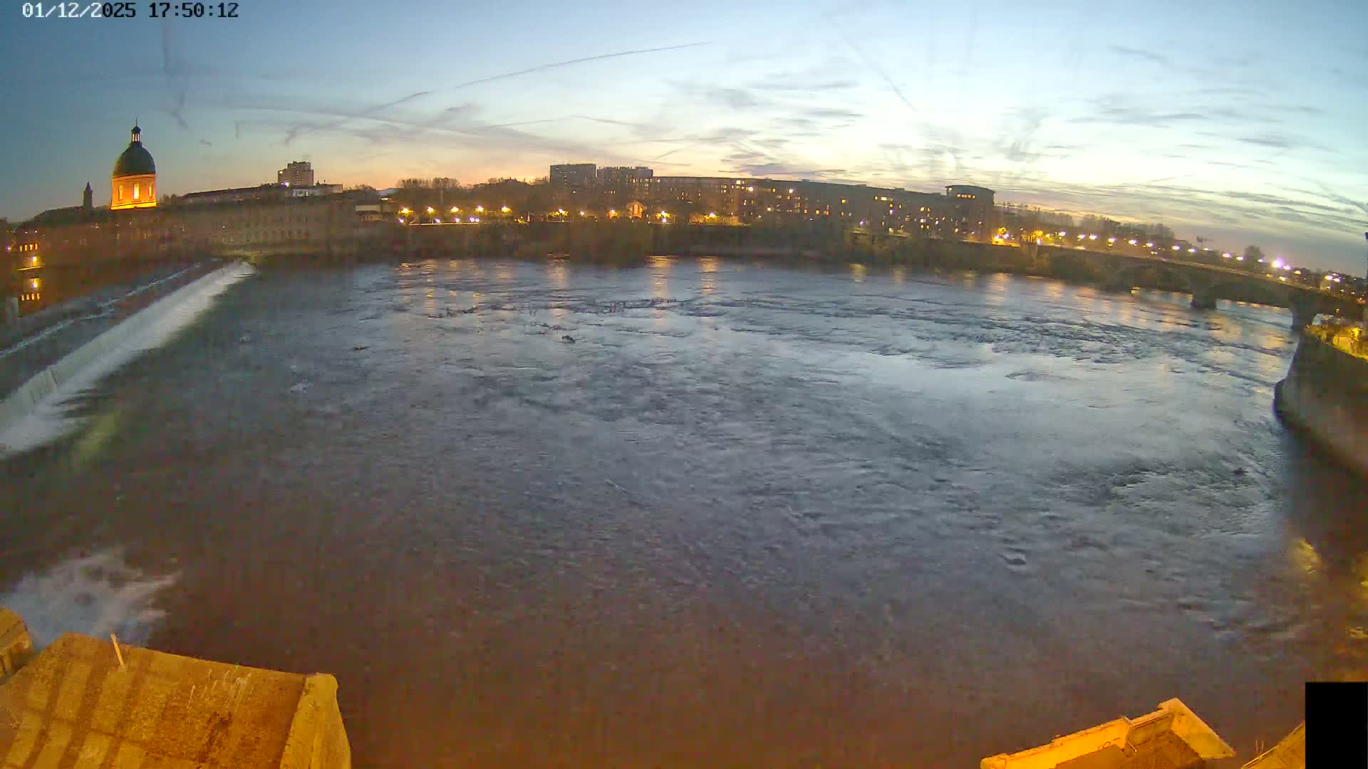 Toulouse City & Garonne River Live Cam - Toulouse, Haute-Garonne, Occitanie, France