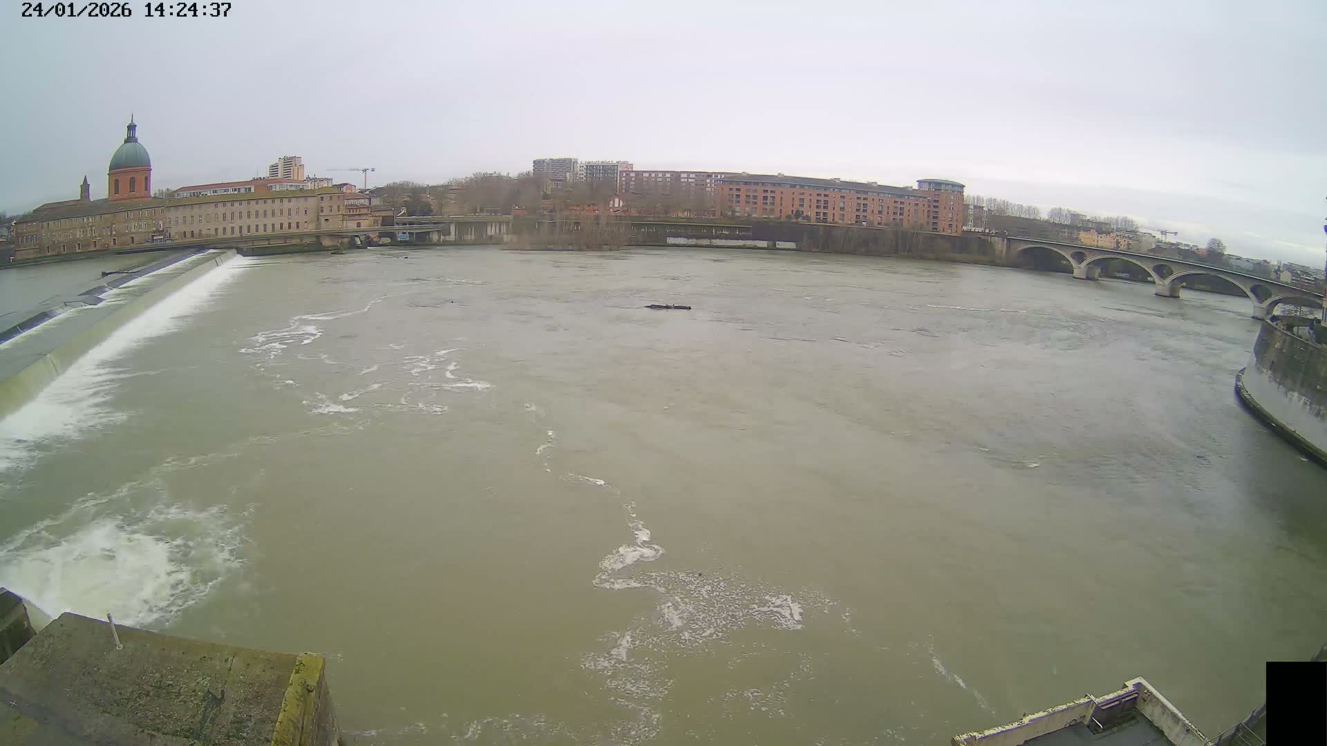 Toulouse City & Garonne River Live Cam - Toulouse, Haute-Garonne, Occitanie, France