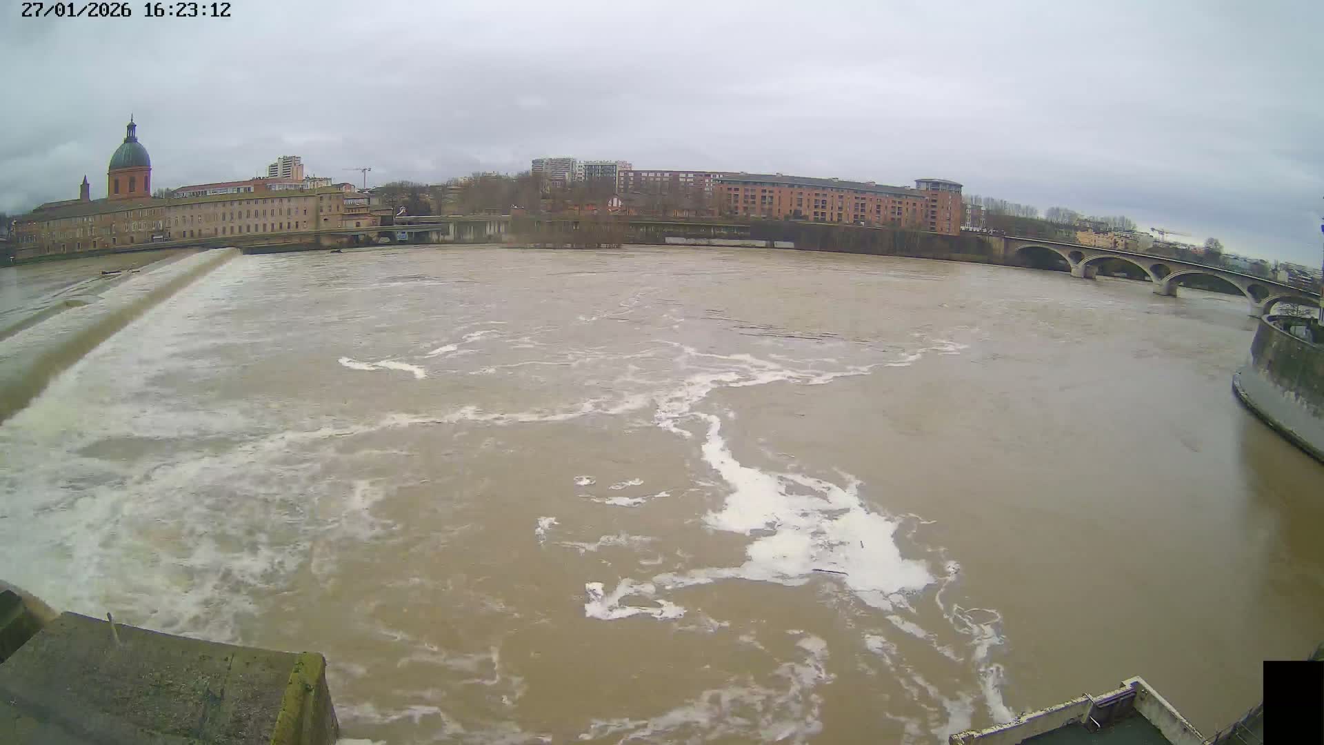 Toulouse City & Garonne River Live Cam - Toulouse, Haute-Garonne, Occitanie, France
