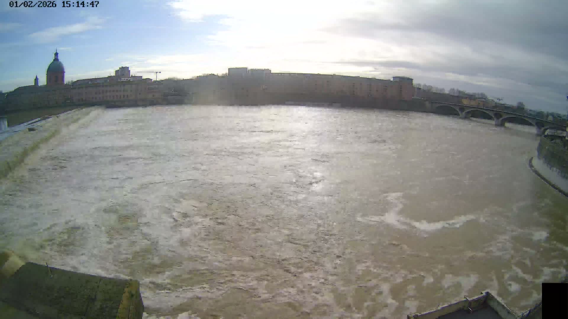 Toulouse City & Garonne River Live Cam - Toulouse, Haute-Garonne, Occitanie, France