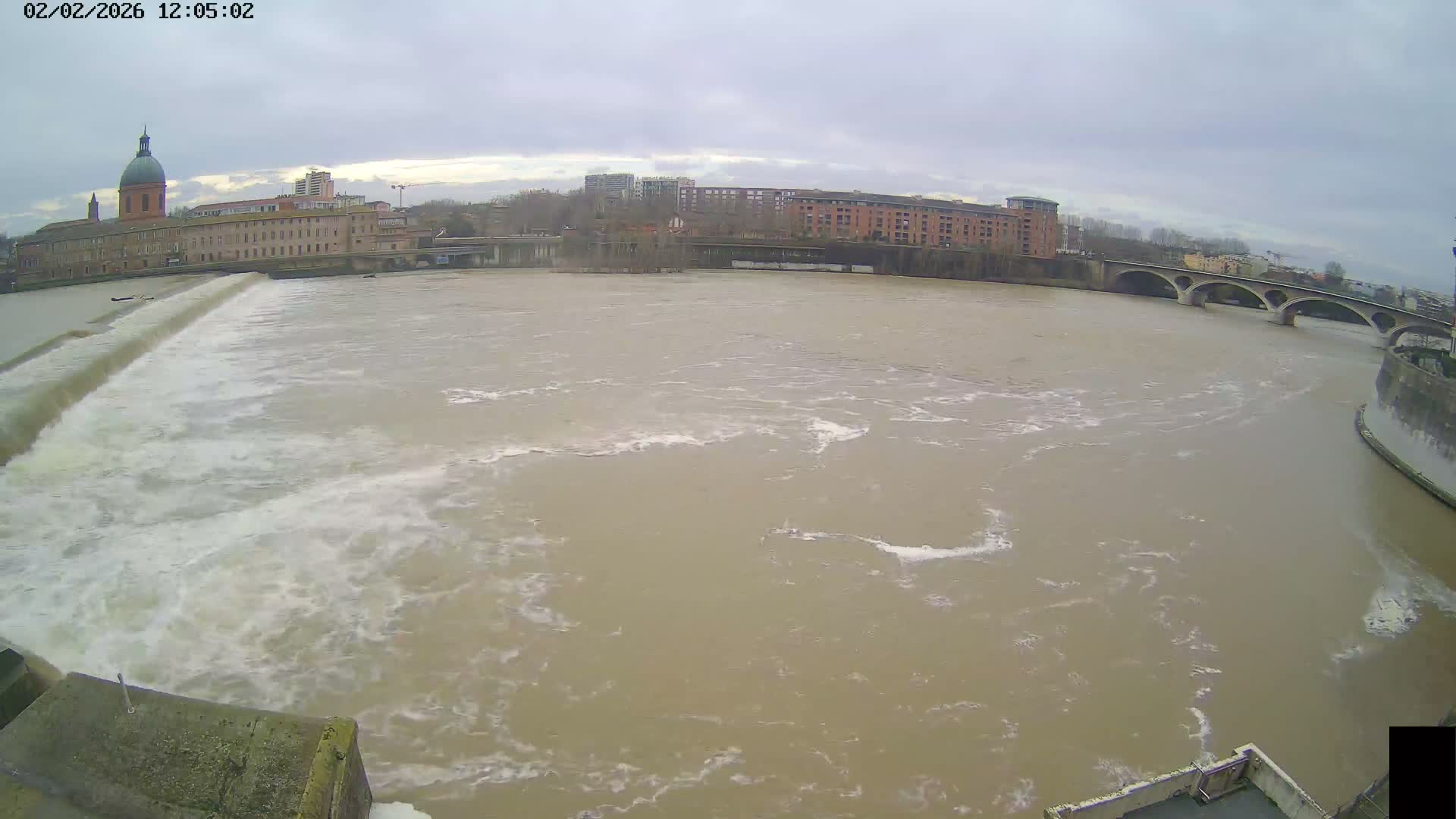 Toulouse City & Garonne River Live Cam - Toulouse, Haute-Garonne, Occitanie, France