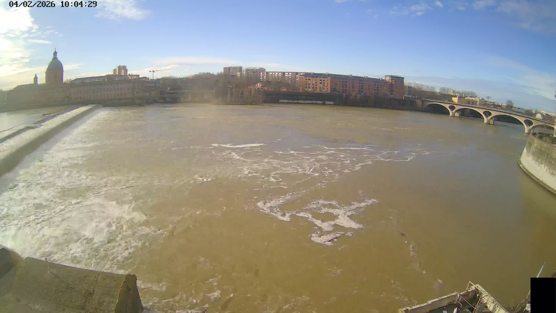 Toulouse City & Garonne River Live Cam - Toulouse, Haute-Garonne, Occitanie, France