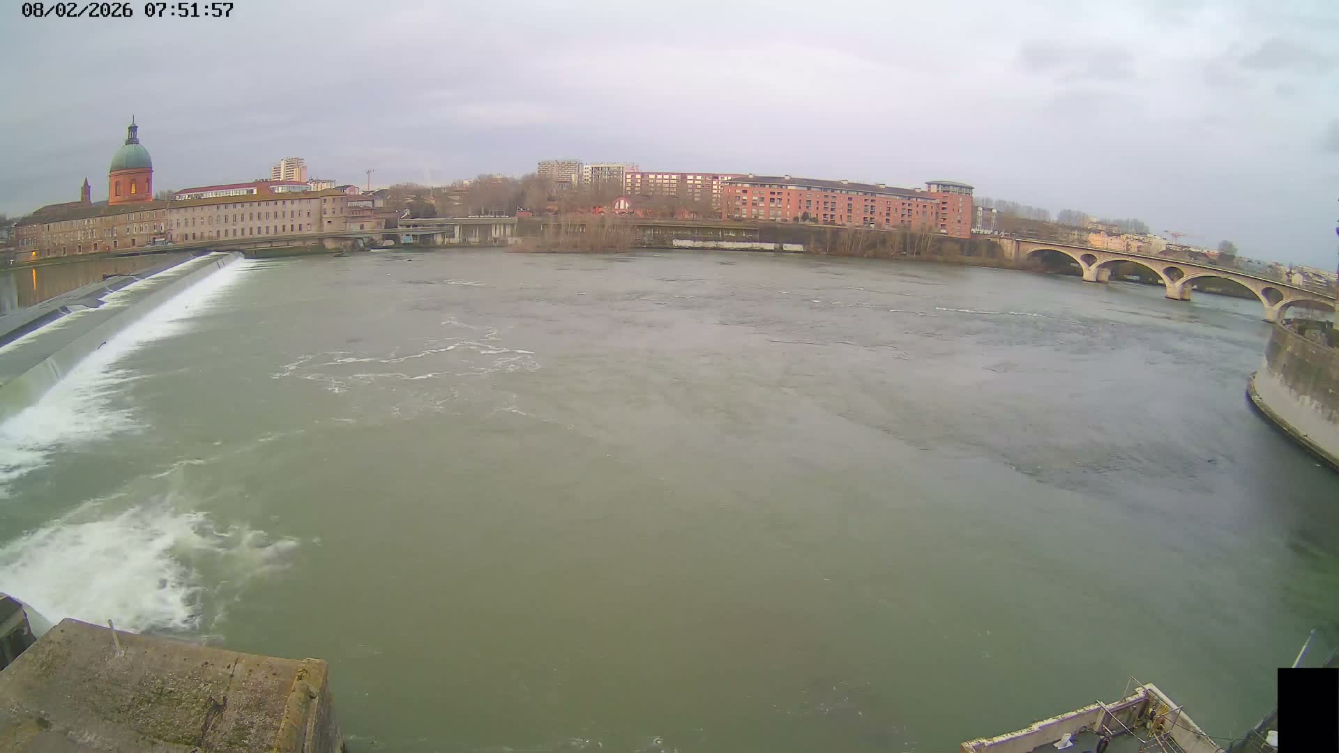 Toulouse City & Garonne River Live Cam - Toulouse, Haute-Garonne, Occitanie, France