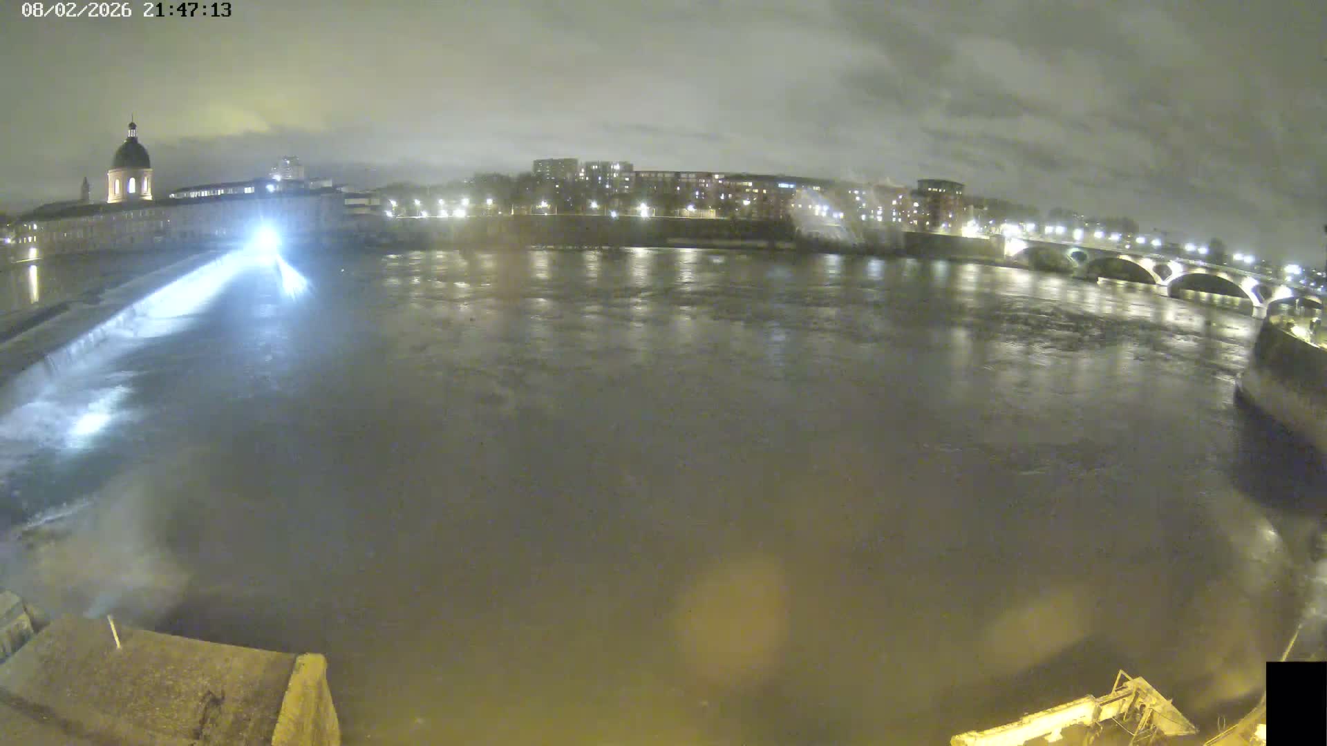 Toulouse City & Garonne River Live Cam - Toulouse, Haute-Garonne, Occitanie, France