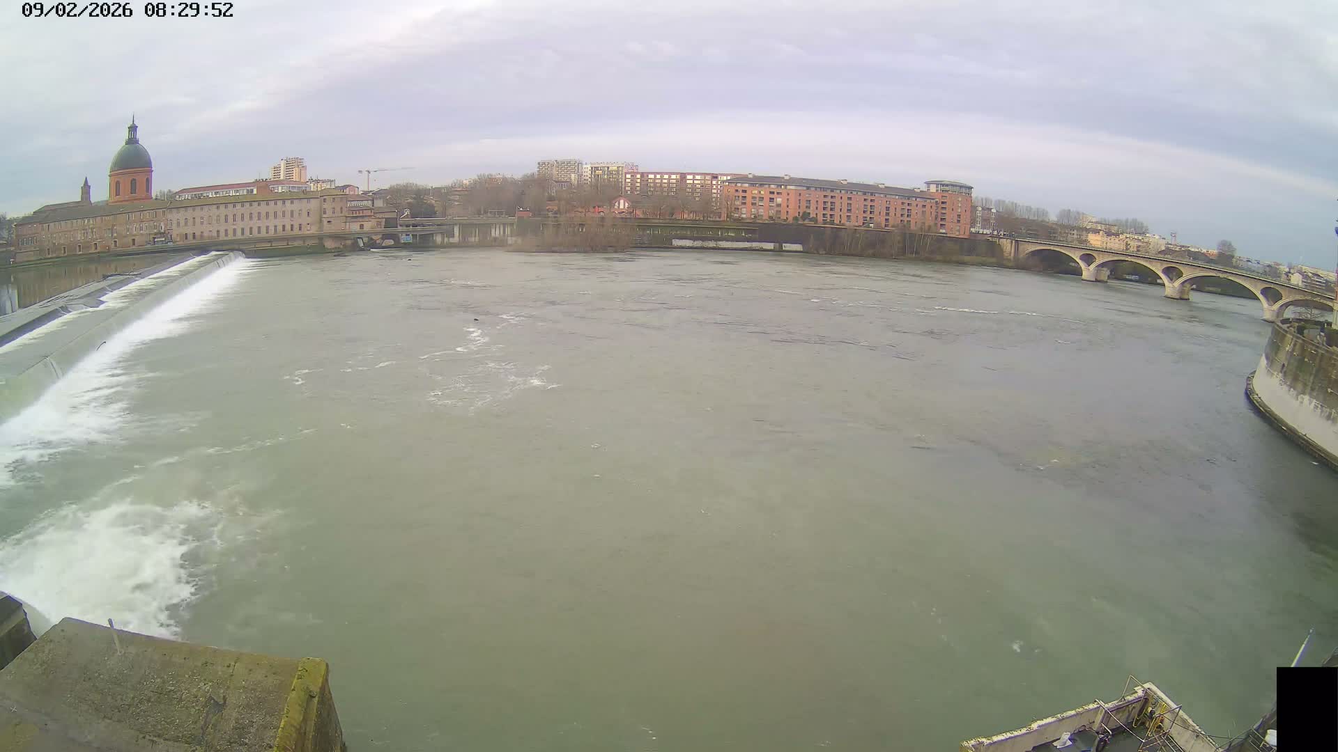Toulouse City & Garonne River Live Cam - Toulouse, Haute-Garonne, Occitanie, France