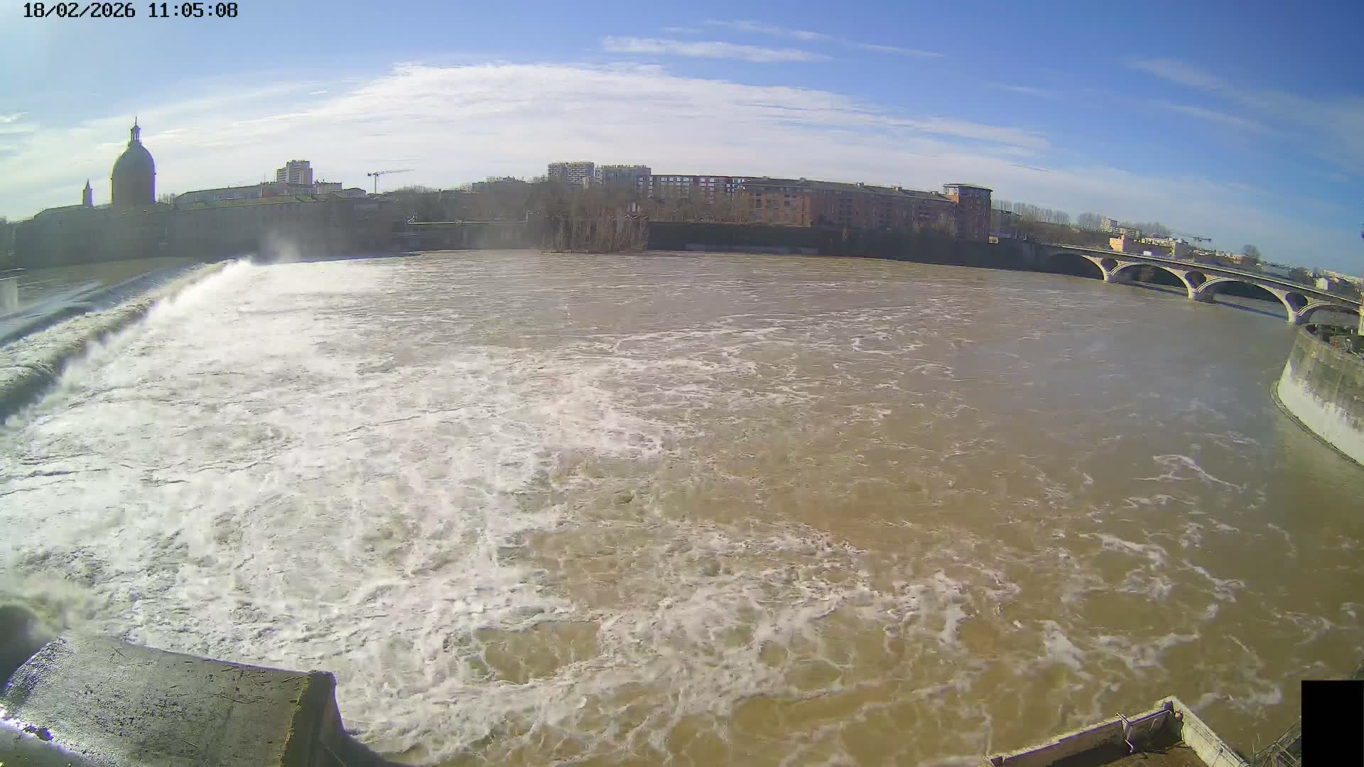 Toulouse City & Garonne River Live Cam - Toulouse, Haute-Garonne, Occitanie, France