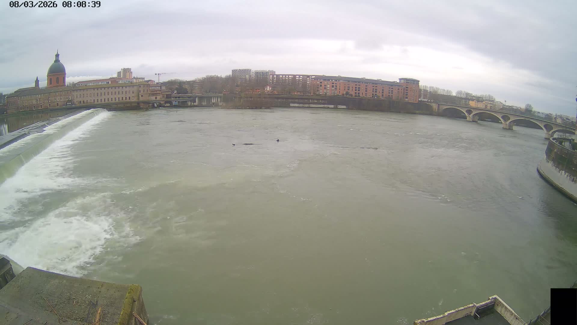 Toulouse City & Garonne River Live Cam - Toulouse, Haute-Garonne, Occitanie, France