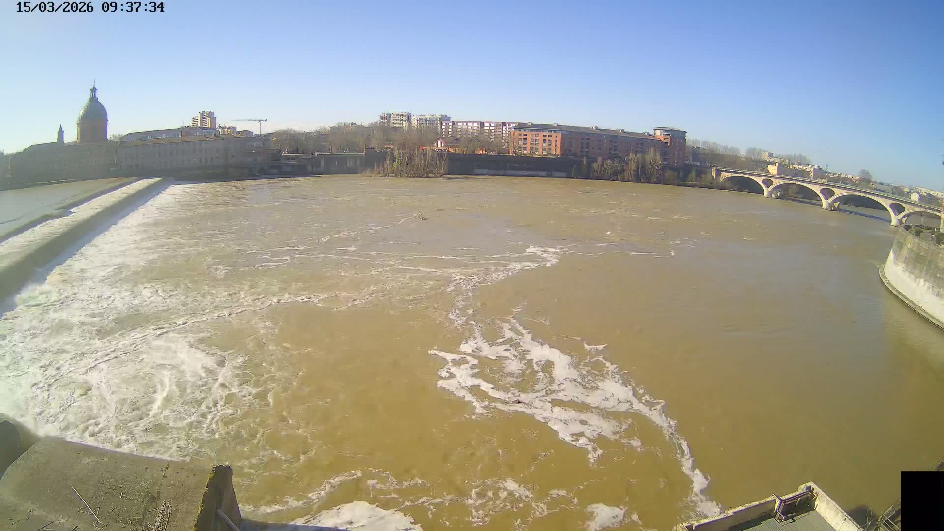 Toulouse City & Garonne River Live Cam - Toulouse, Haute-Garonne, Occitanie, France