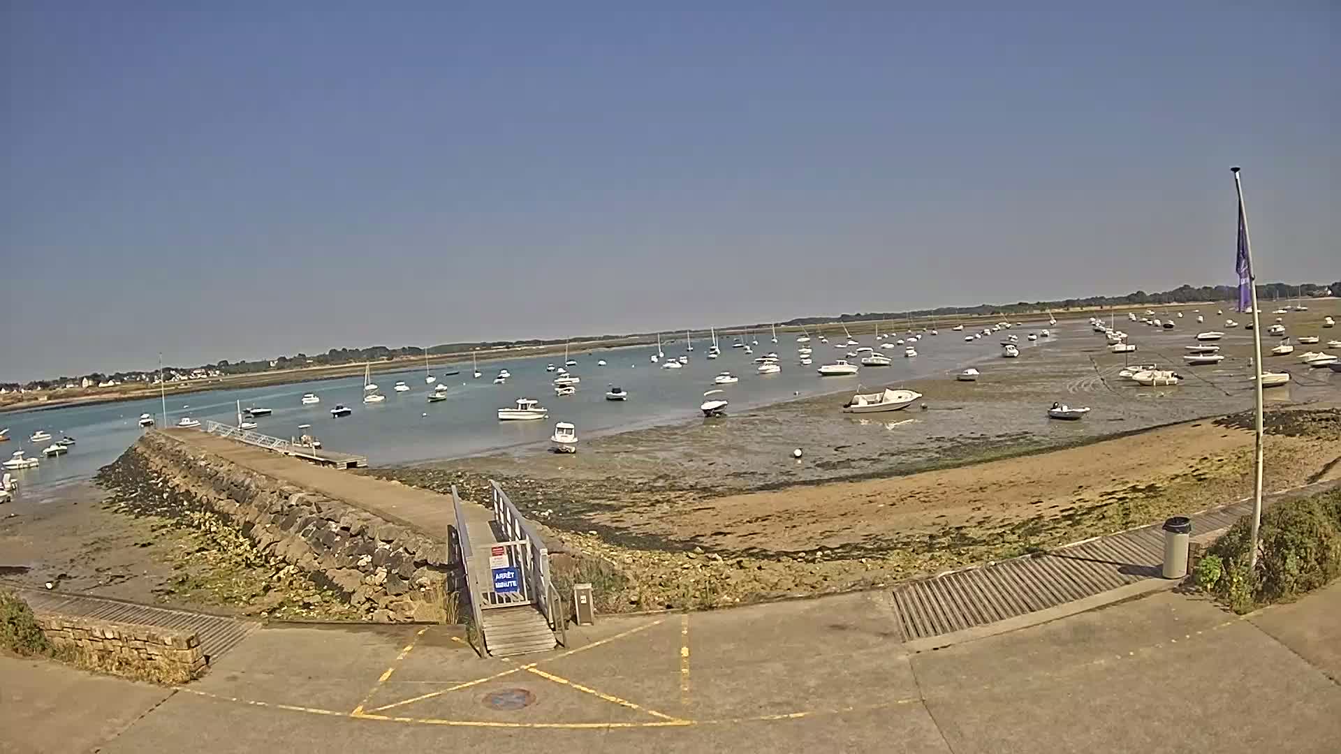 Mesquer, Merquel Coast Live Cam - Saint-Nazaire, Loire-Atlantique, Pays de la Loire, France
