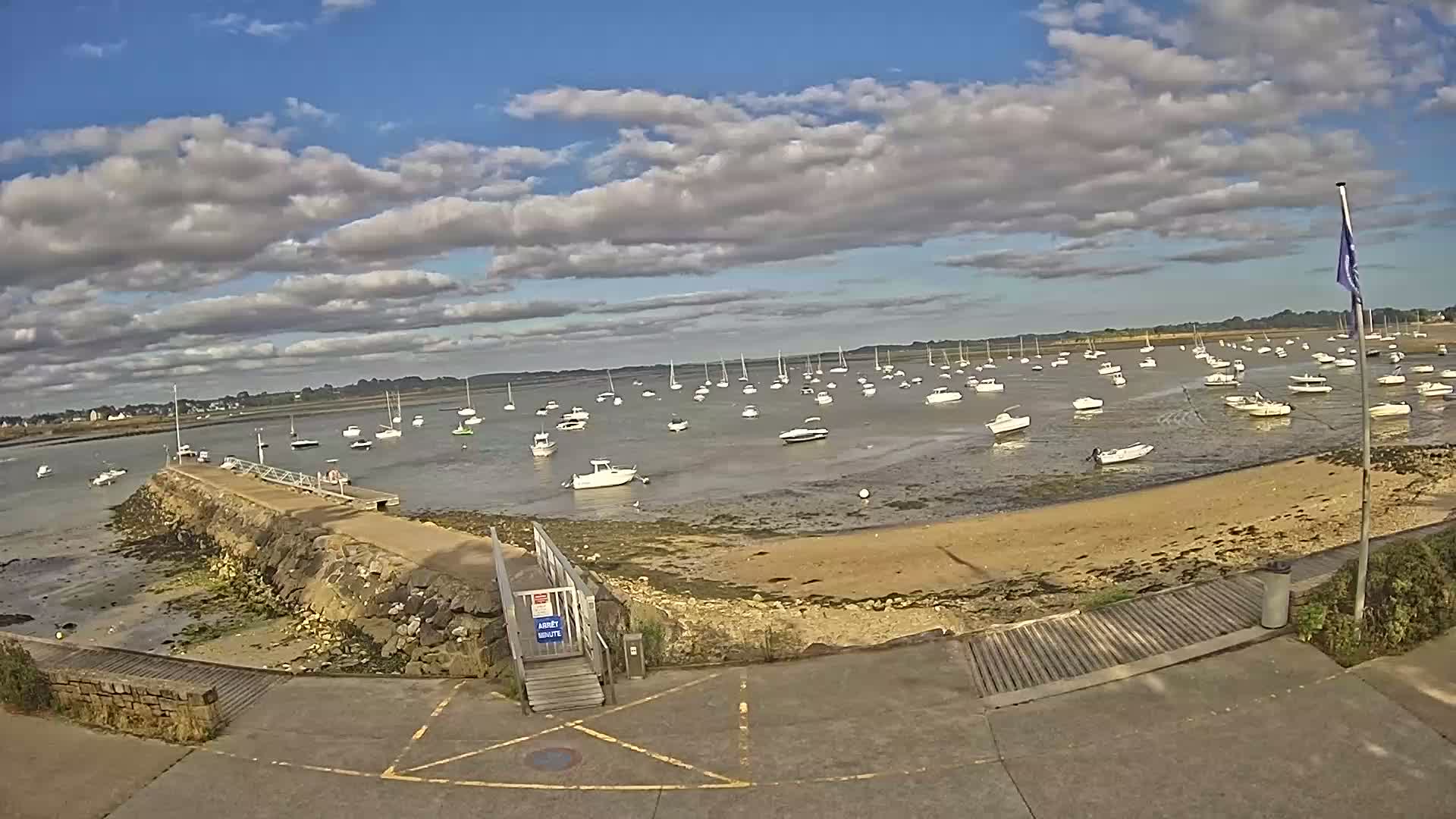 Mesquer, Merquel Coast Live Cam - Saint-Nazaire, Loire-Atlantique, Pays de la Loire, France