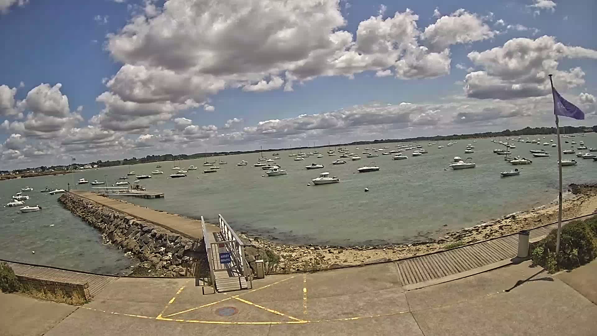 Mesquer, Merquel Coast Live Cam - Saint-Nazaire, Loire-Atlantique, Pays de la Loire, France
