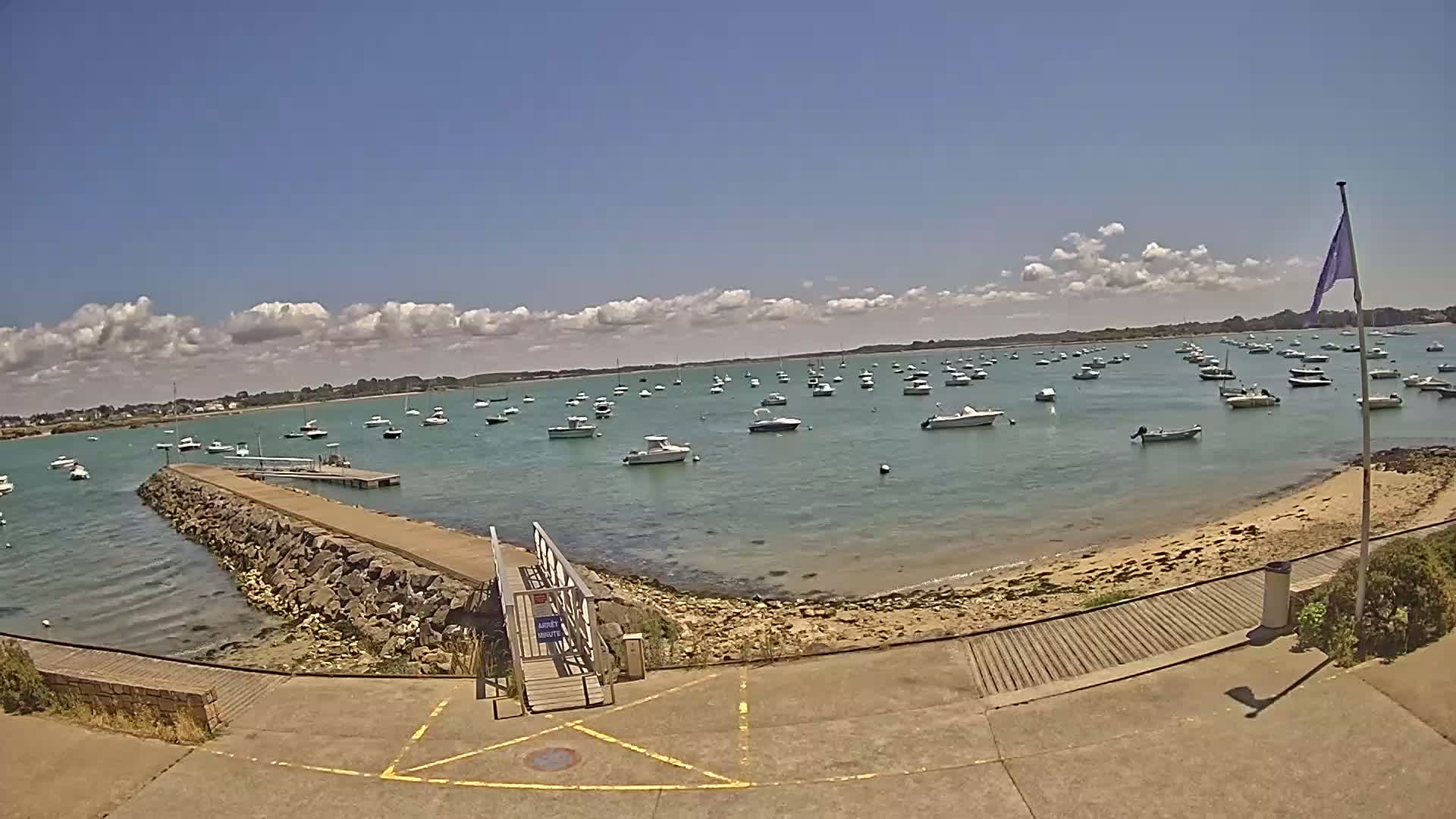 Mesquer, Merquel Coast Live Cam - Saint-Nazaire, Loire-Atlantique, Pays de la Loire, France