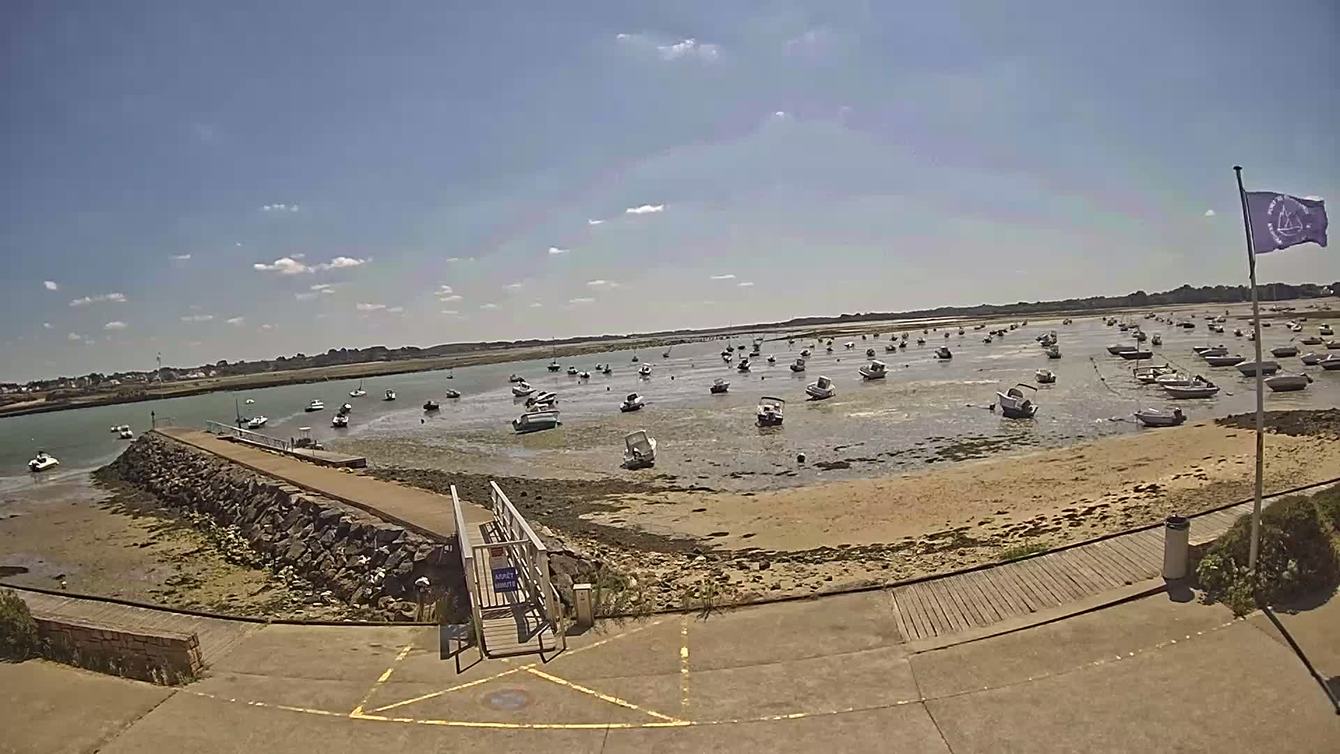 Mesquer, Merquel Coast Live Cam - Saint-Nazaire, Loire-Atlantique, Pays de la Loire, France