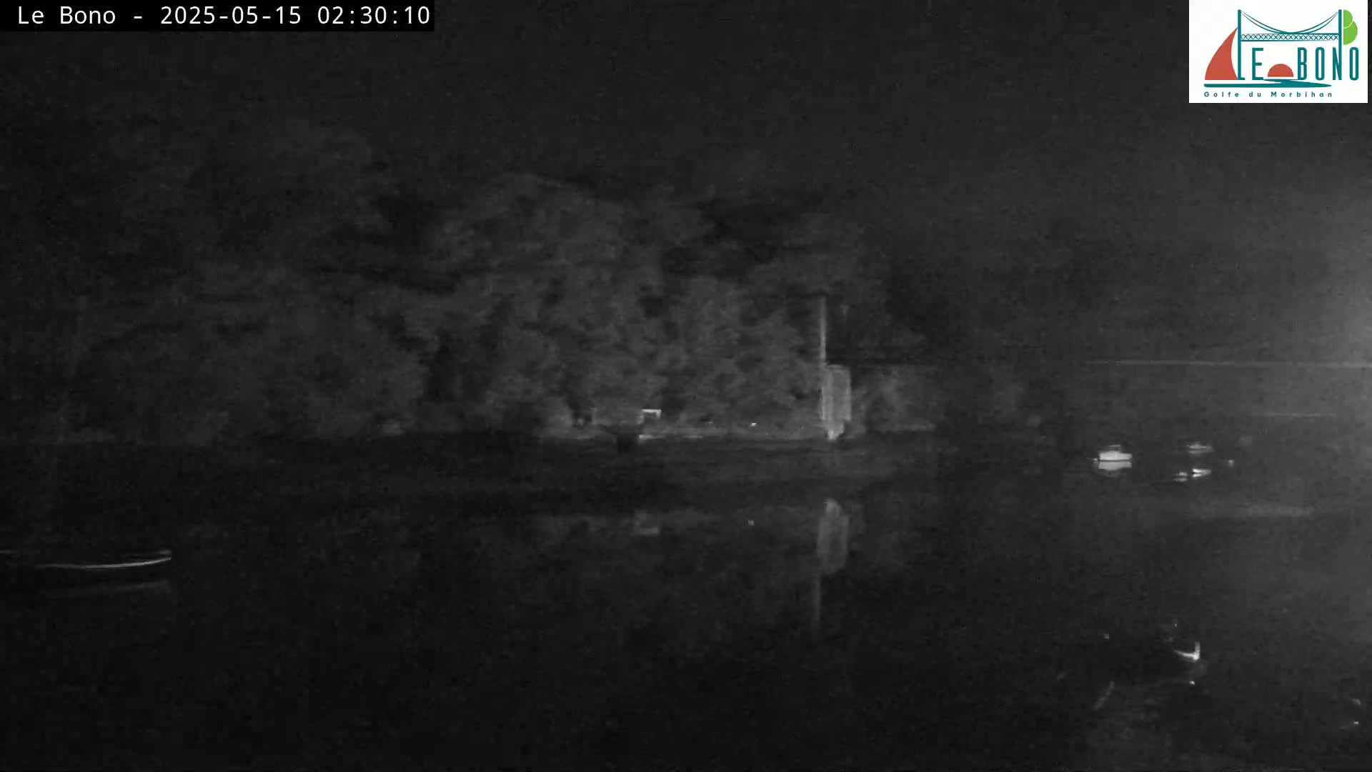 Riviere du Bono River & Le Bono Pont Joseph Le Brix (Pont Joseph Bridge) Live Cam - Vannes, Morbihan, Bretagne. France