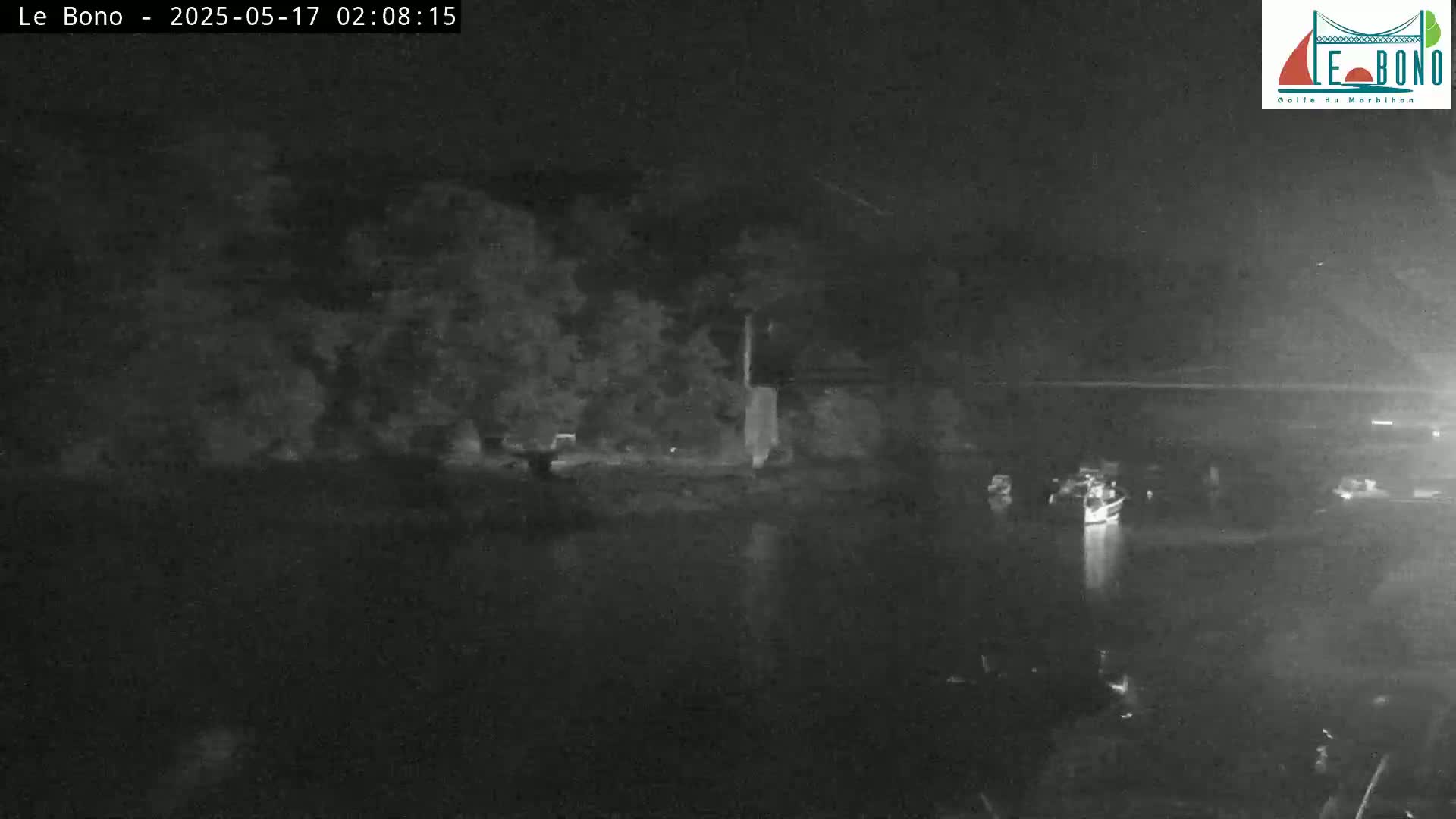 Riviere du Bono River & Le Bono Pont Joseph Le Brix (Pont Joseph Bridge) Live Cam - Vannes, Morbihan, Bretagne. France