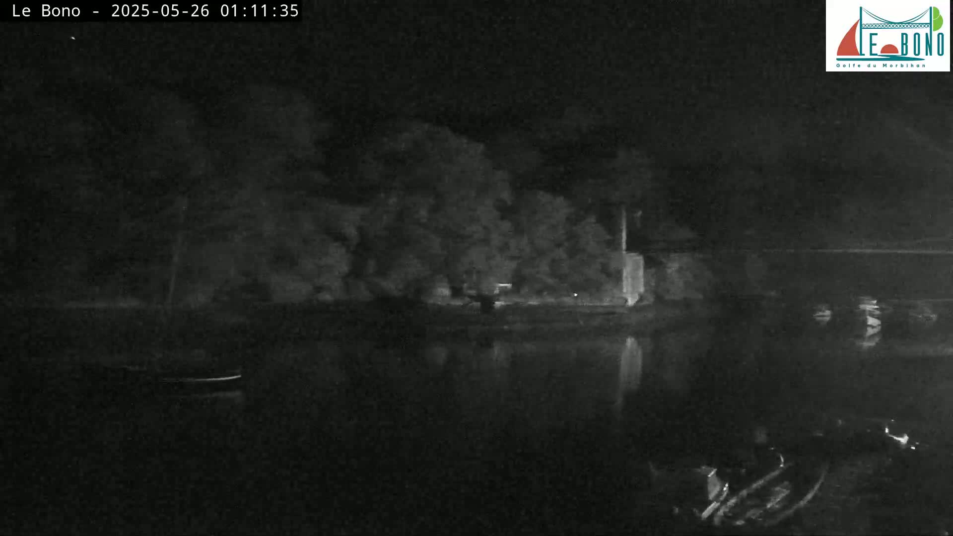 Riviere du Bono River & Le Bono Pont Joseph Le Brix (Pont Joseph Bridge) Live Cam - Vannes, Morbihan, Bretagne. France