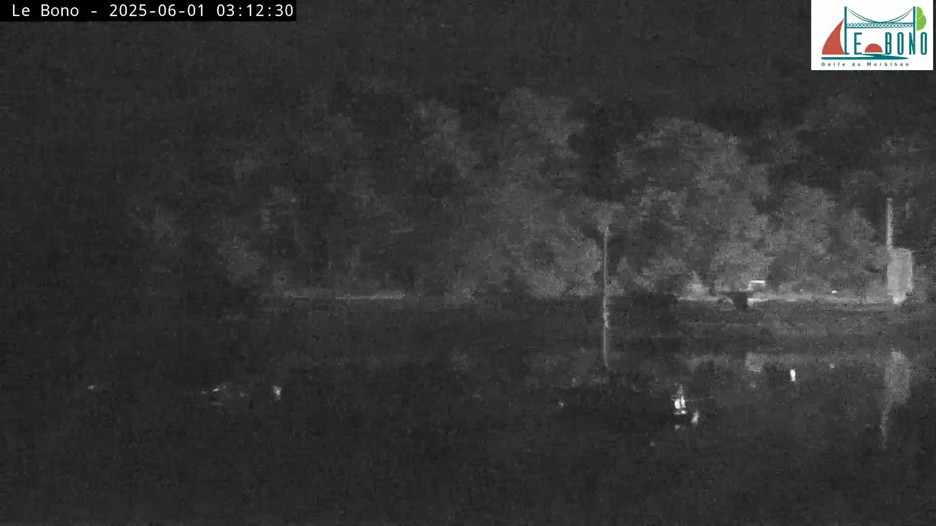 Riviere du Bono River & Le Bono Pont Joseph Le Brix (Pont Joseph Bridge) Live Cam - Vannes, Morbihan, Bretagne. France